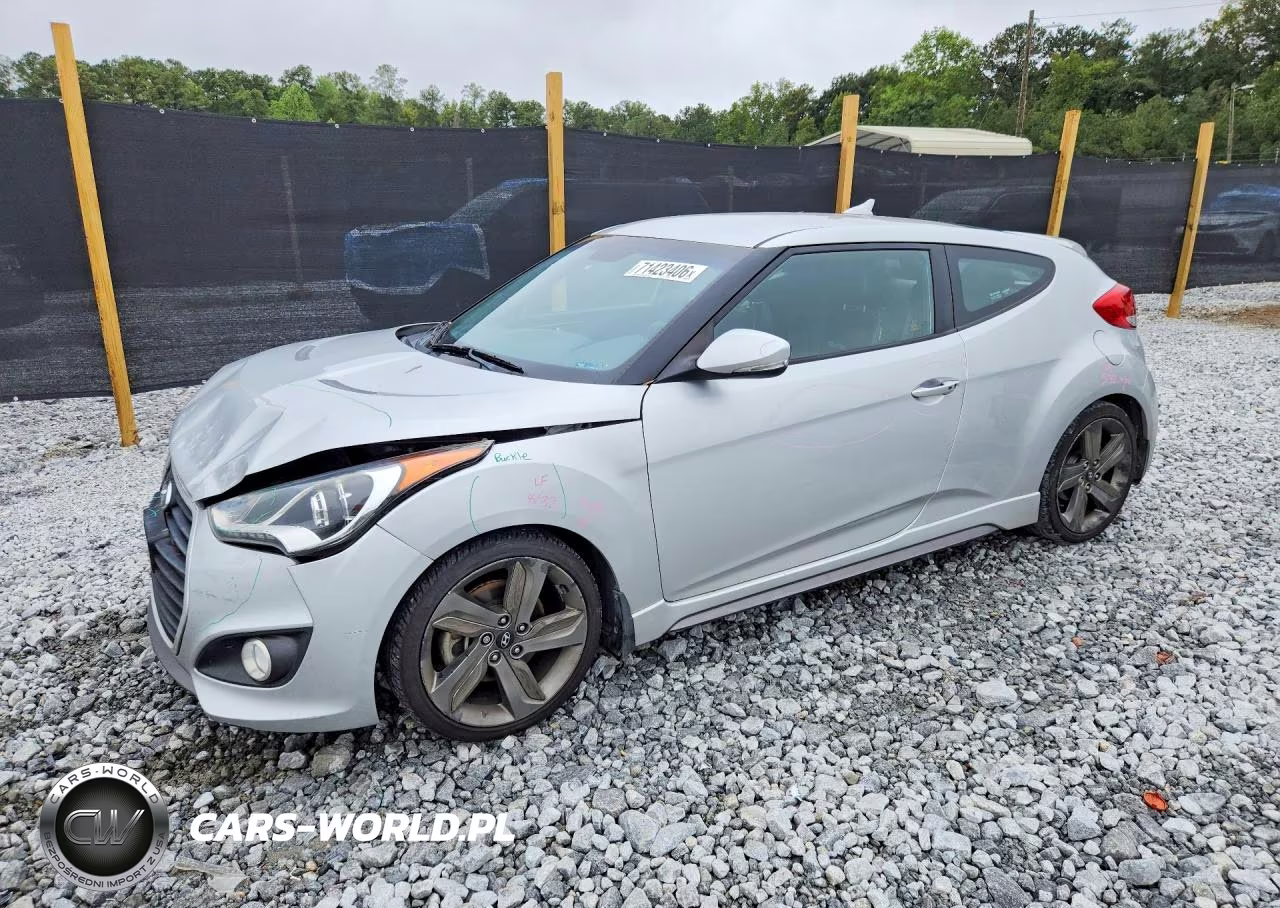 2015 Hyundai Veloster Turbo VIN:KMHTC6AE1FU216325 - 1