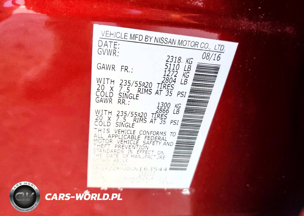 2016 Nissan Murano Platinum VIN:5N1AZ2MG0GN163544 - 13