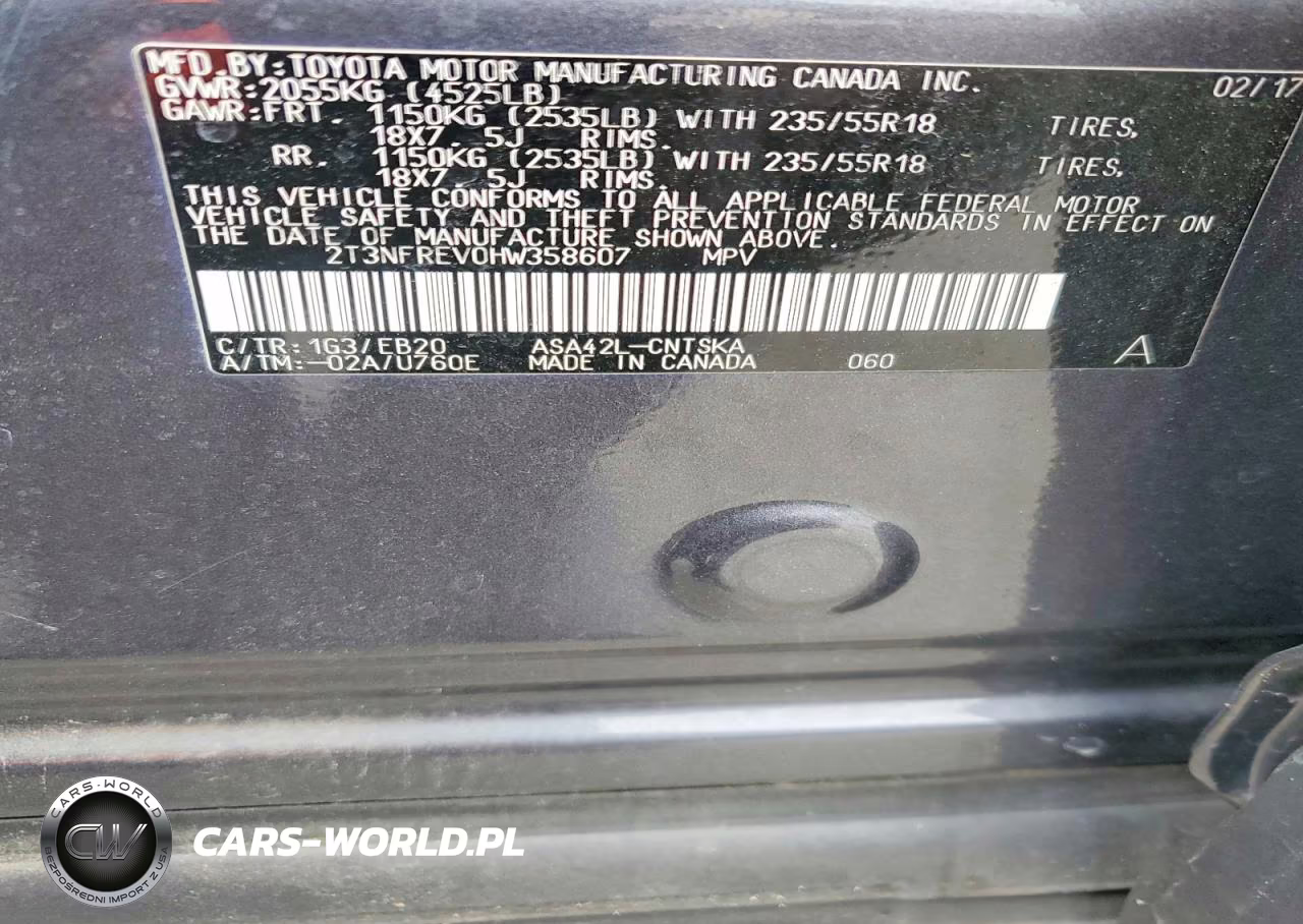 2017 Toyota Rav4 Se VIN:2T3NFREV0HW358607 - 13