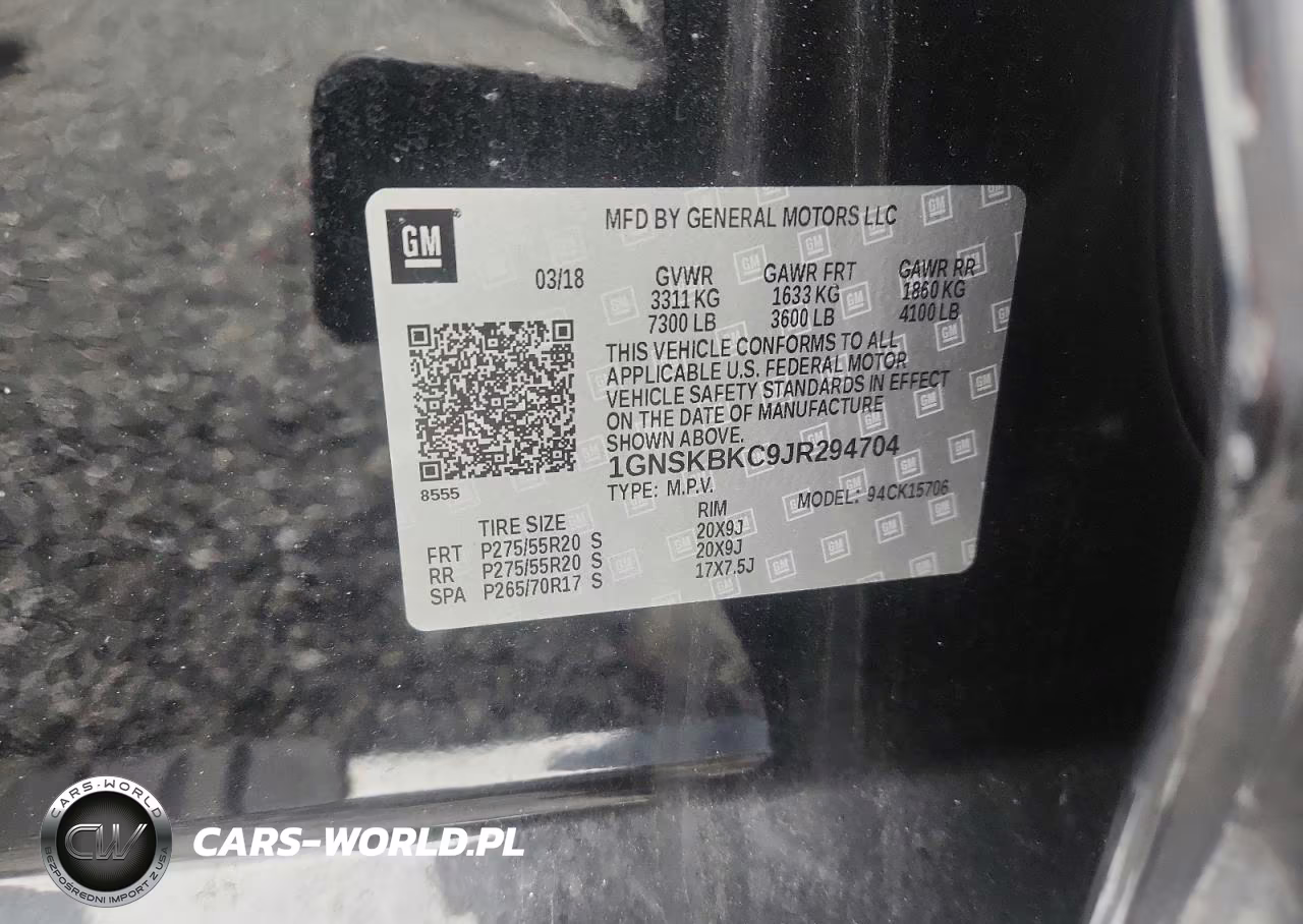 2018 Chevrolet Tahoe K1500 Lt VIN:1GNSKBKC9JR294704 - 13