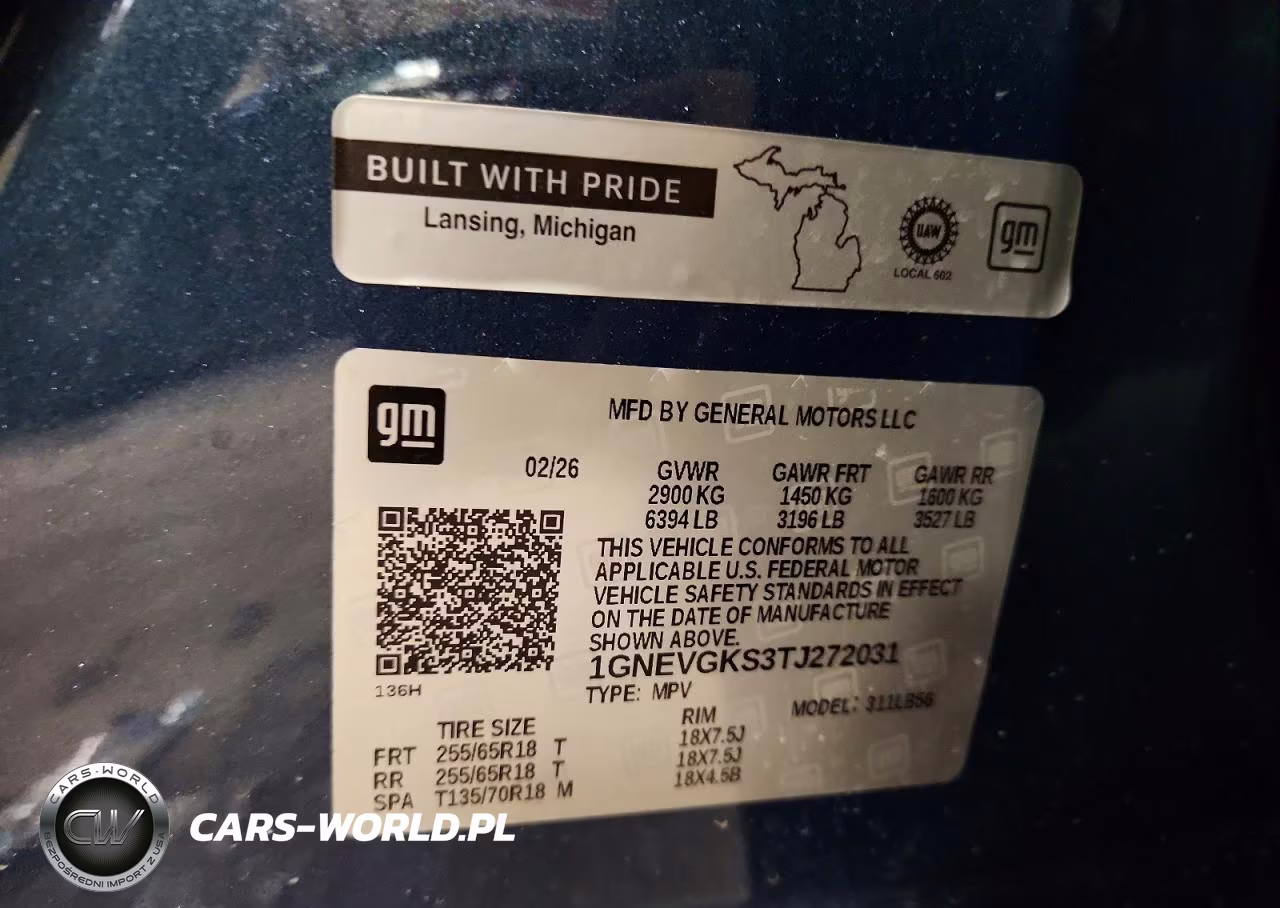 2026 Chevrolet Traverse Lt VIN:1GNEVGKS3TJ272031 - 13