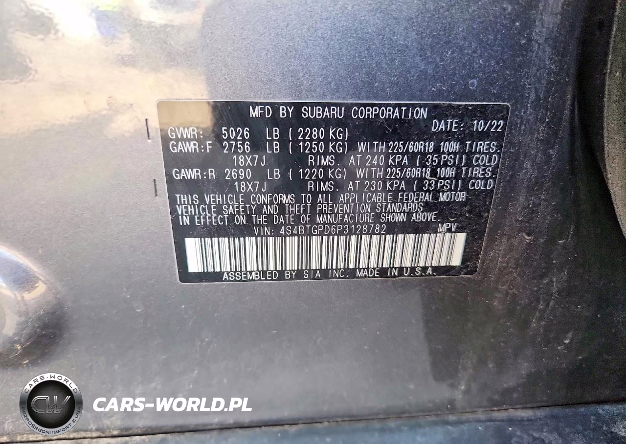 2023 Subaru Outback Touring VIN:4S4BTGPD6P3128782 - 13