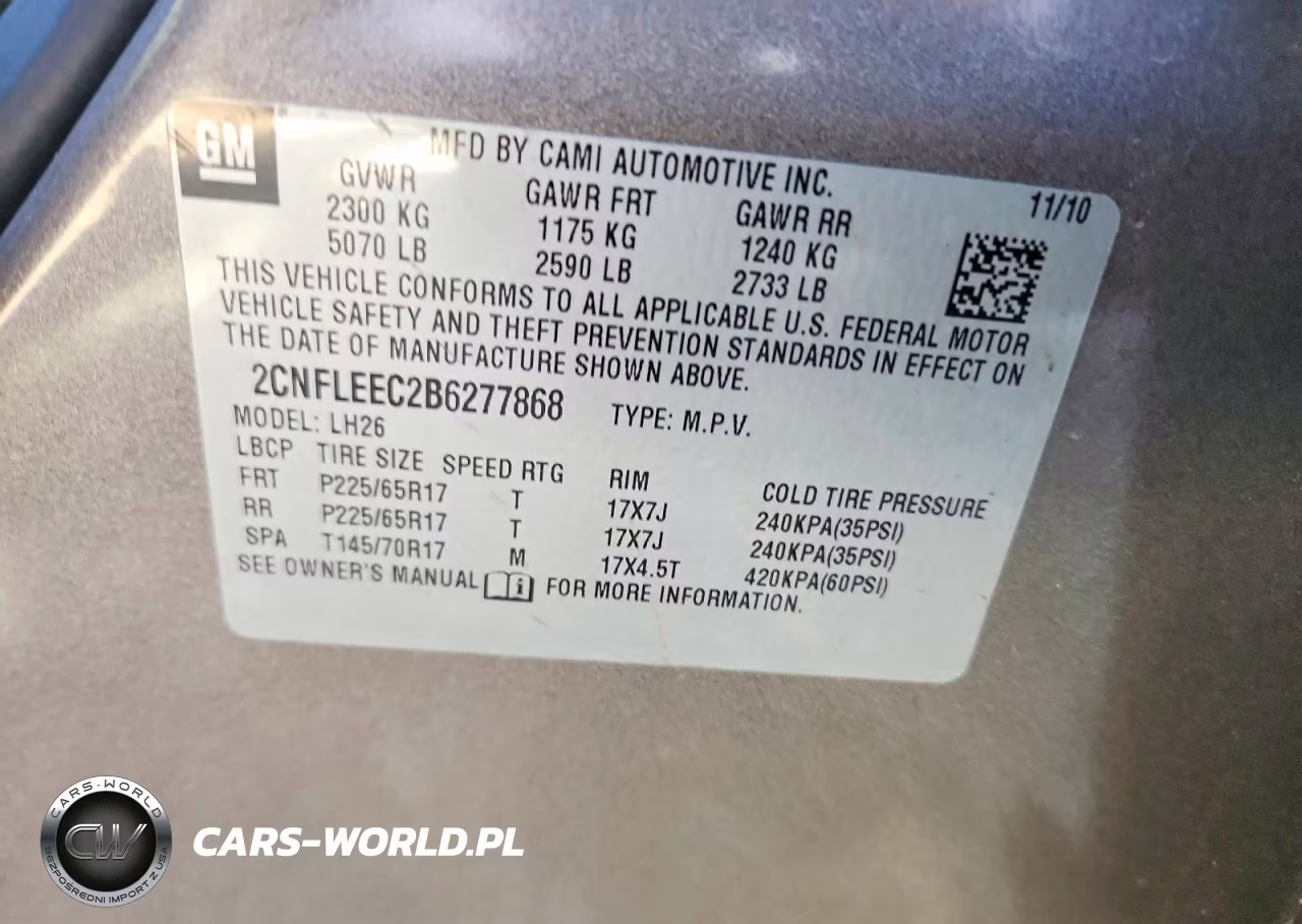 2011 Chevrolet Equinox Lt VIN:2CNFLEEC2B6277868 - 13