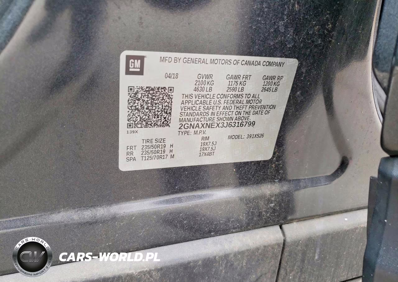 2018 Chevrolet Equinox Premier VIN:2GNAXNEX3J6316799 - 12