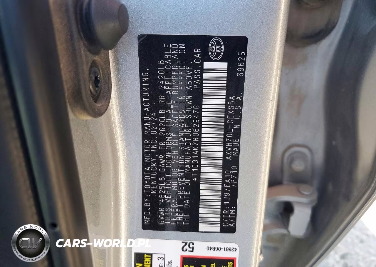 2024 Toyota Camry Hybrid Se VIN:4T1G31AK7RU629476 - 13