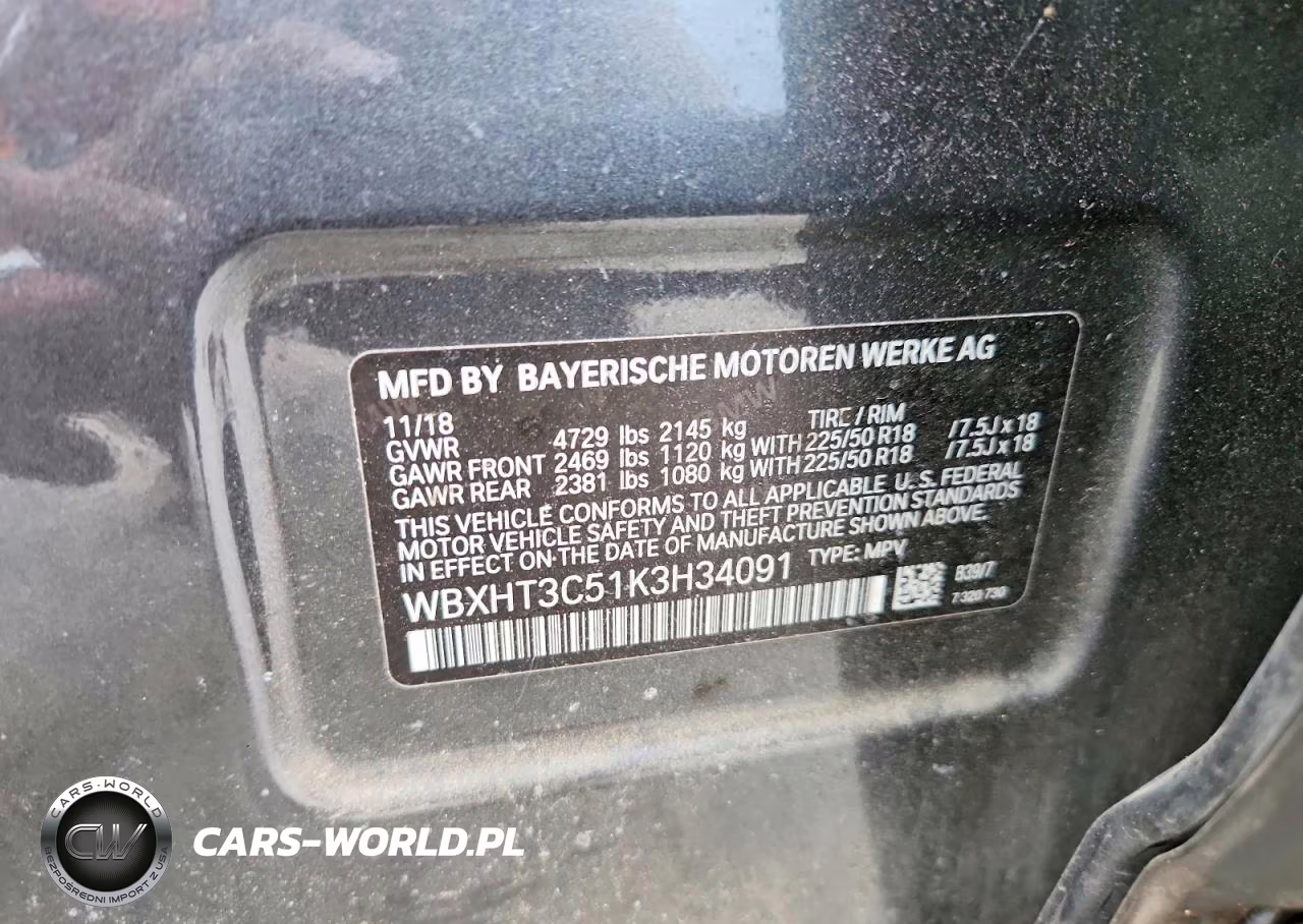 2019 BMW X1 xDrive28I VIN:WBXHT3C51K3H34091 - 14