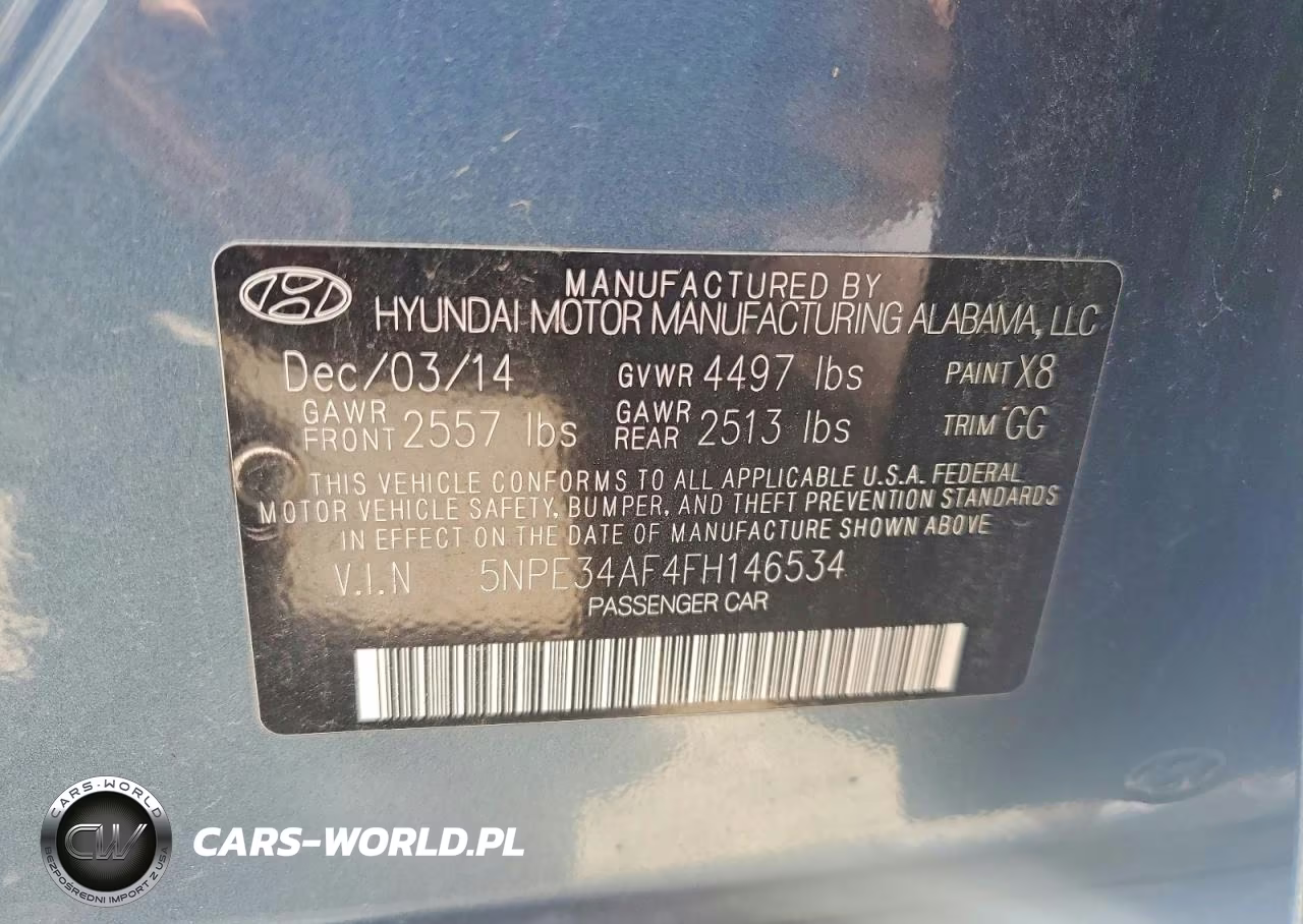 2015 Hyundai Sonata Sport VIN:5NPE34AF4FH146534 - 12