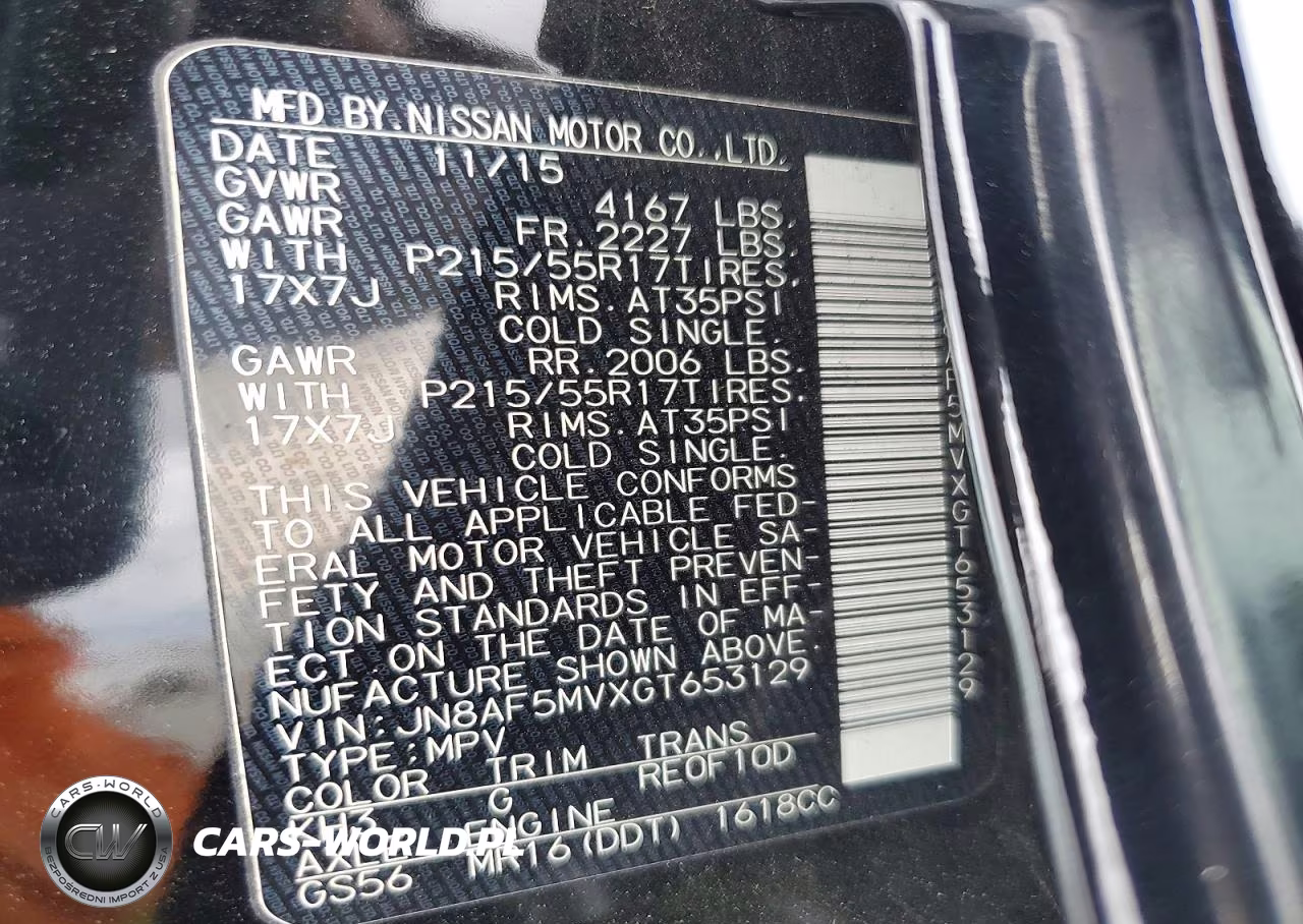2016 Nissan Juke Sv VIN:JN8AF5MVXGT653129 - 14