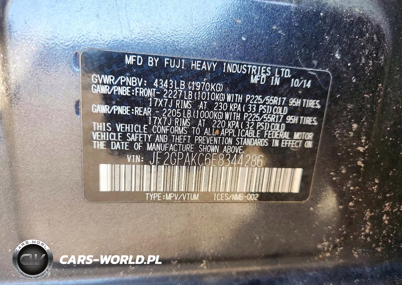 2014 Subaru Xv Crosstrek 2.0 Limited VIN:JF2GPAKC6E8344286 - 14