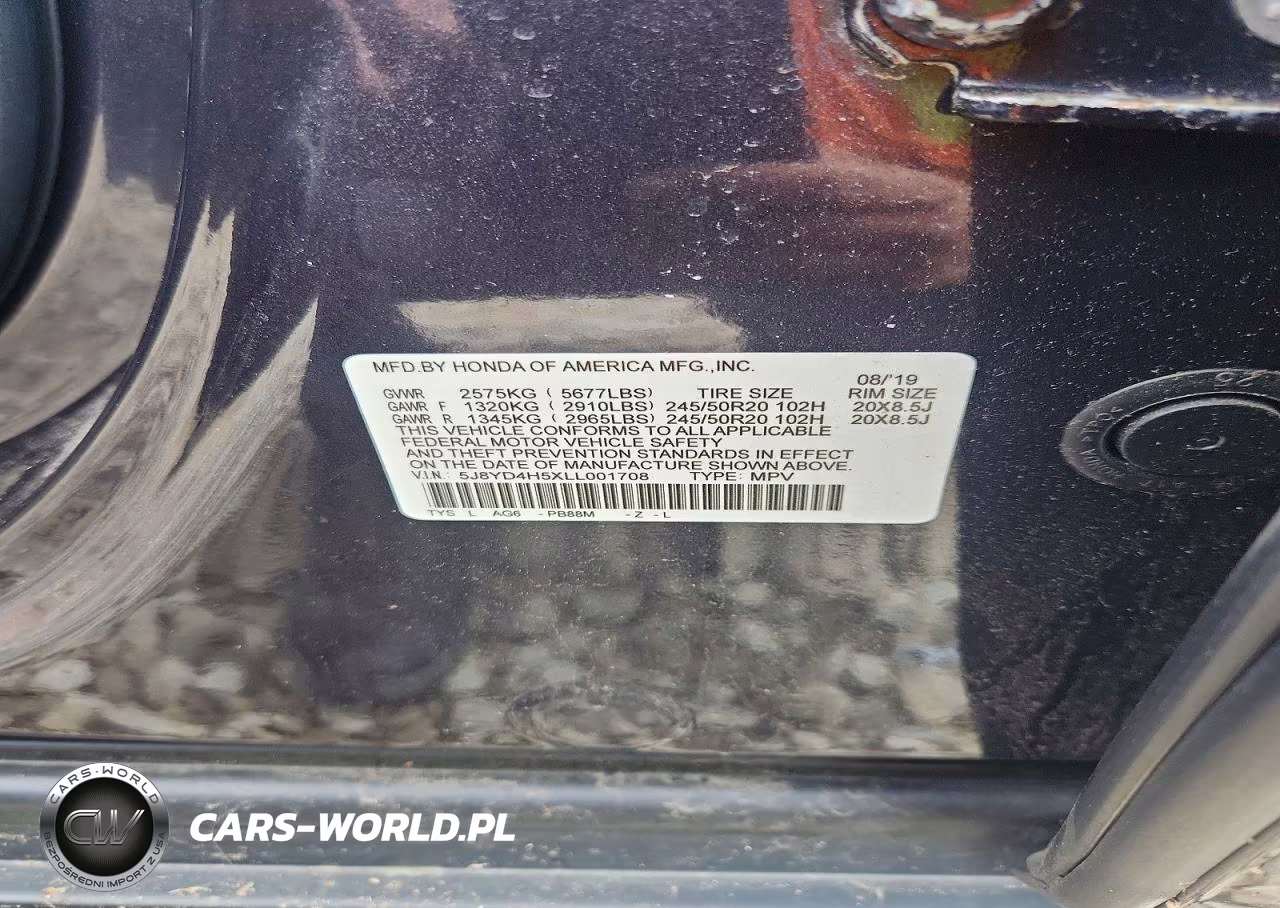 2020 Acura Mdx Technology VIN:5J8YD4H5XLL001708 - 13