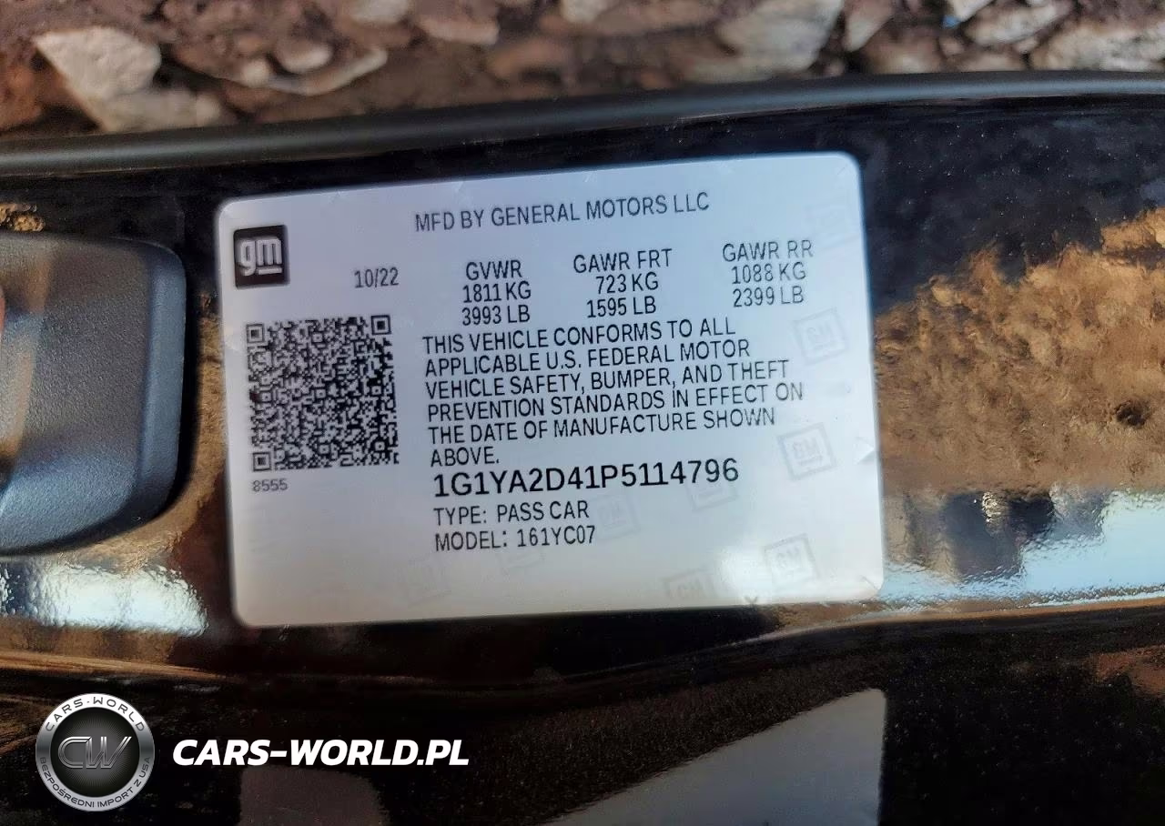 2023 Chevrolet Corvette Stingray 1Lt VIN:1G1YA2D41P5114796 - 13