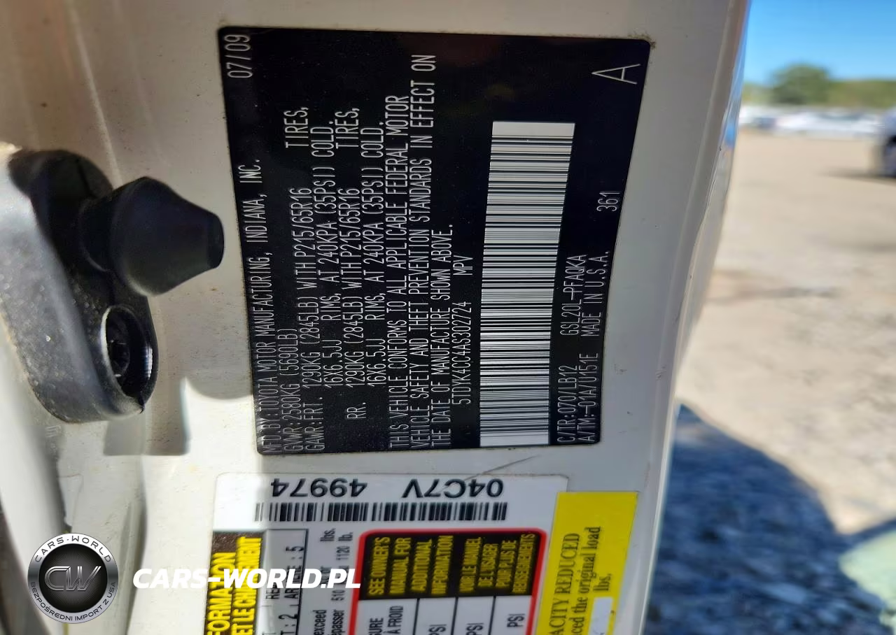 2010 Toyota Sienna Xle VIN:5TDYK4CC4AS302724 - 13