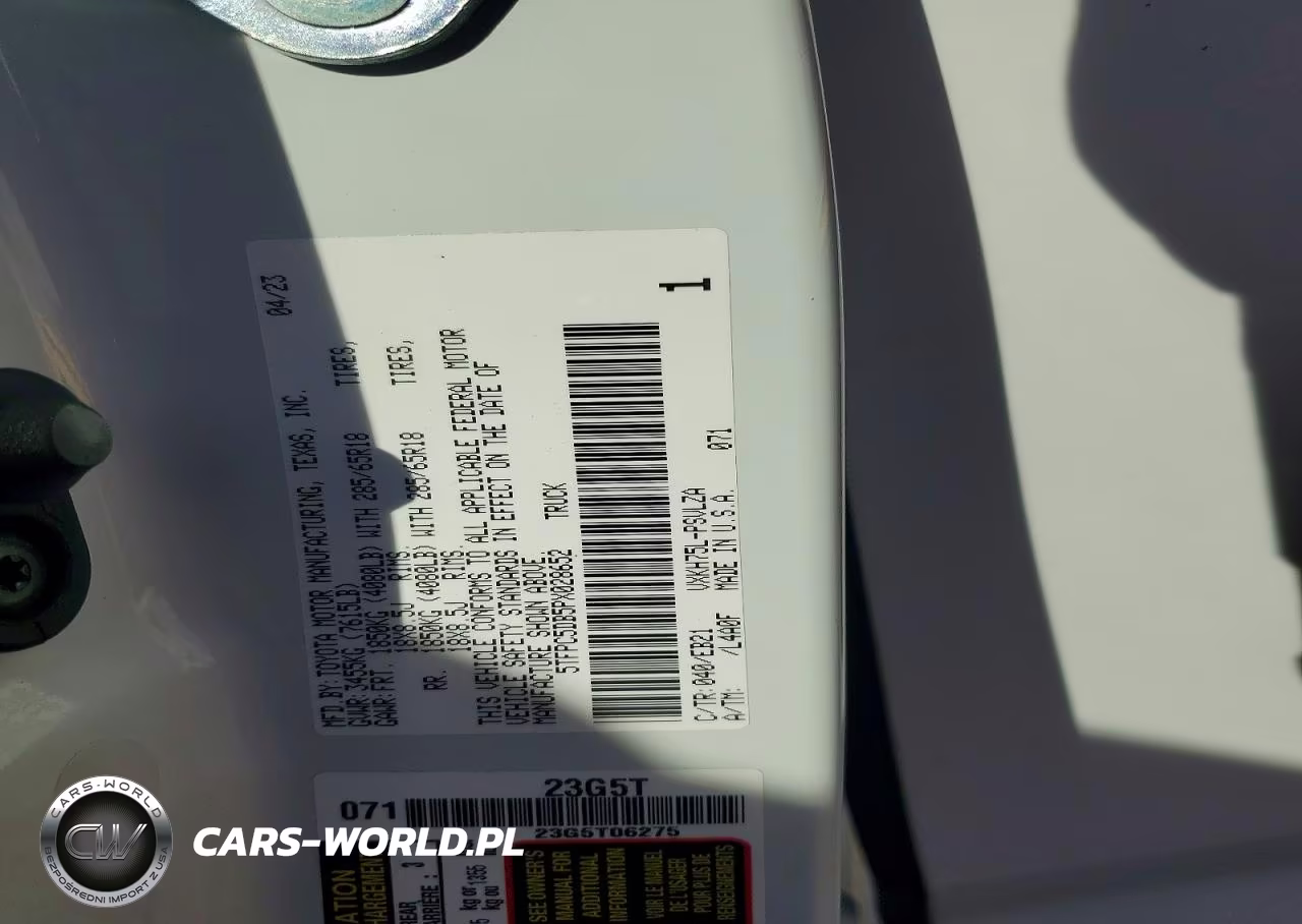 2023 Toyota Tundra Trd Pro Hv VIN:5TFPC5DB5PX028652 - 12