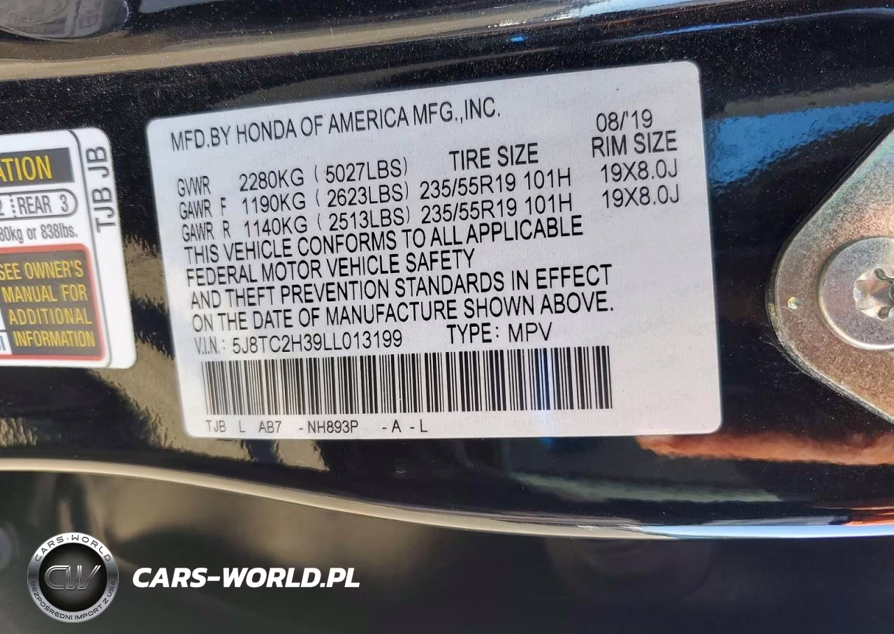 2020 Acura Rdx VIN:5J8TC2H39LL013199 - 14