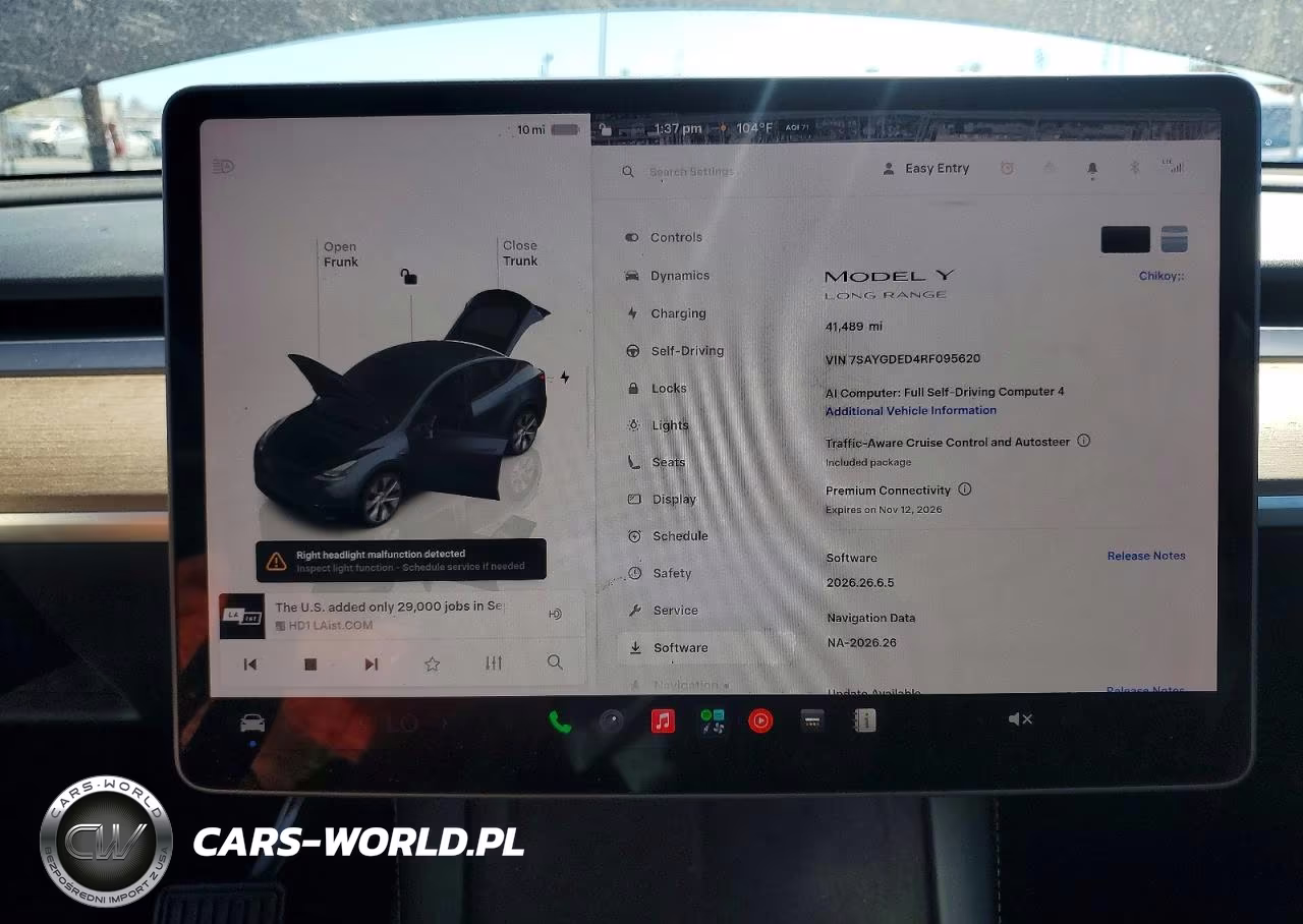 2024 Tesla Model Y VIN:7SAYGDED4RF095620 - 9