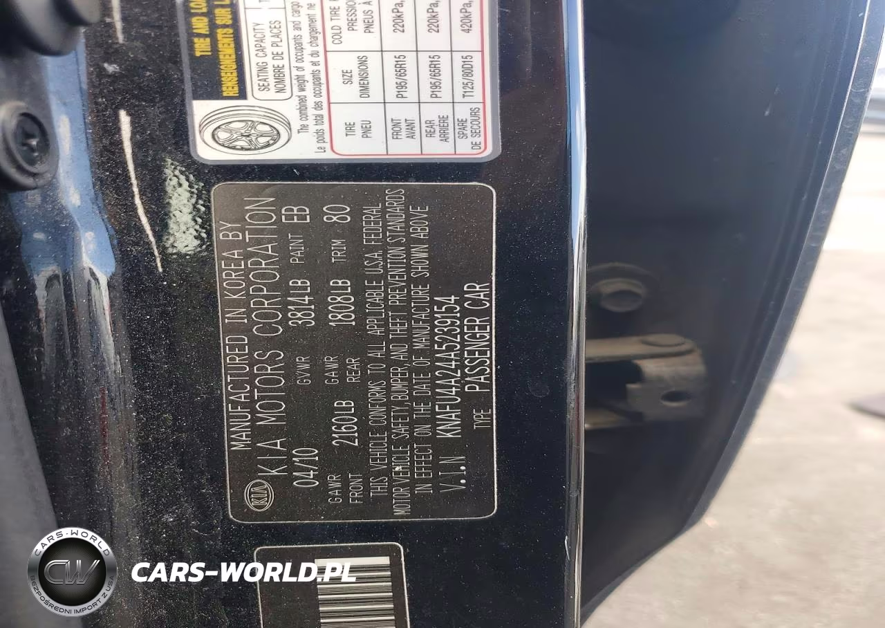 2010 Kia Forte Ex VIN:KNAFU4A24A5239154 - 12