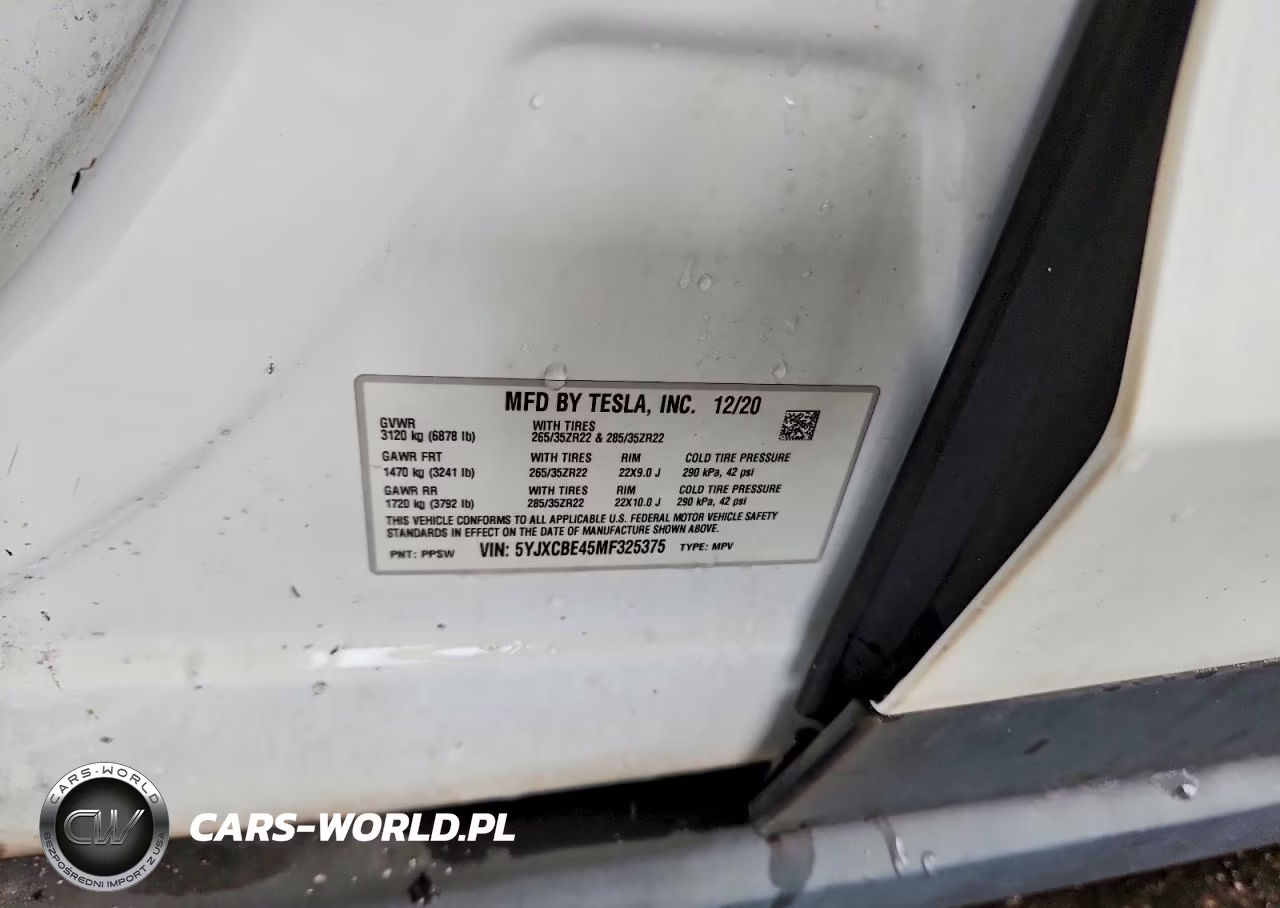 2021 Tesla Model X VIN:5YJXCBE45MF325375 - 14