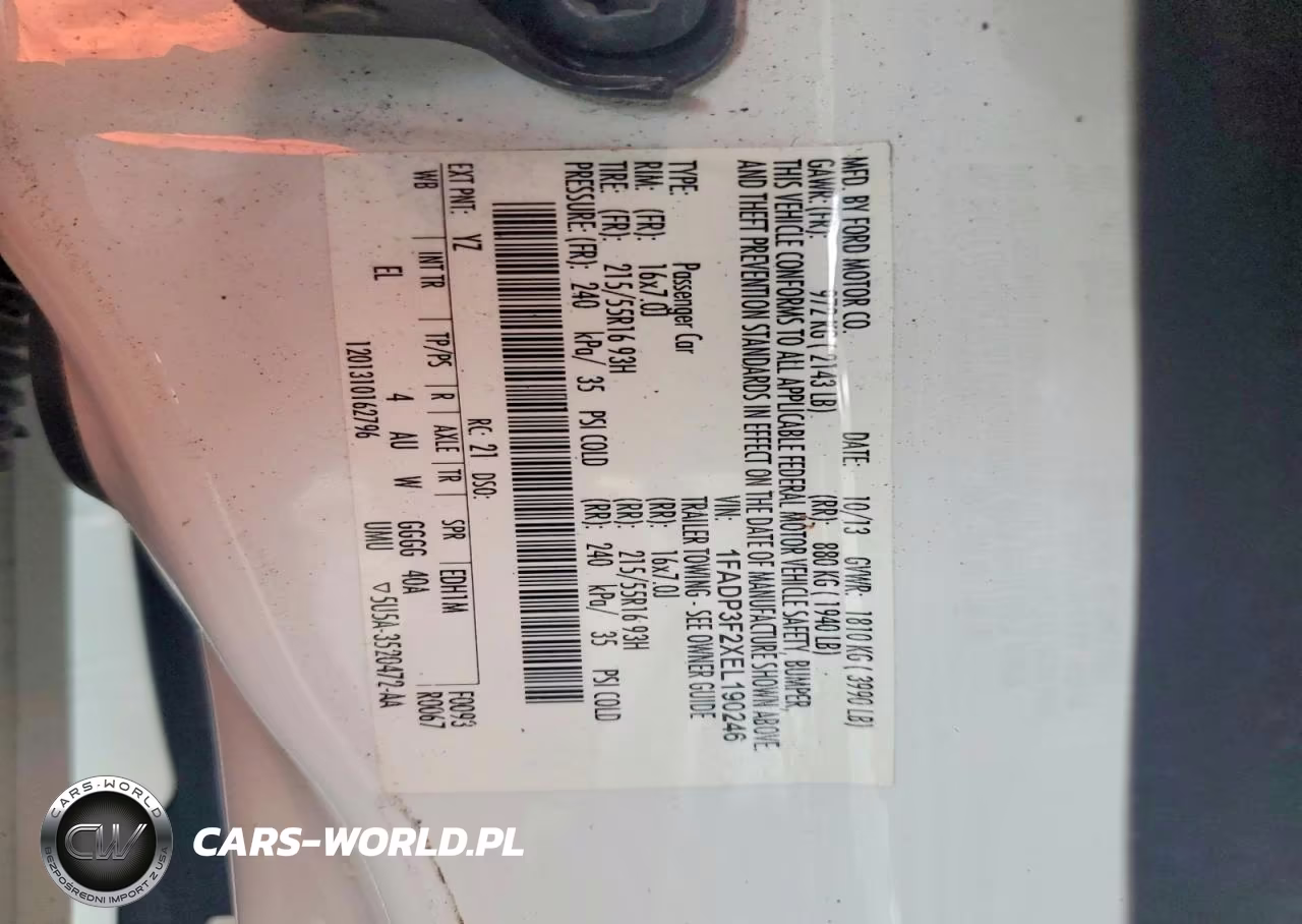 2014 Ford Focus Se VIN:1FADP3F2XEL190246 - 12