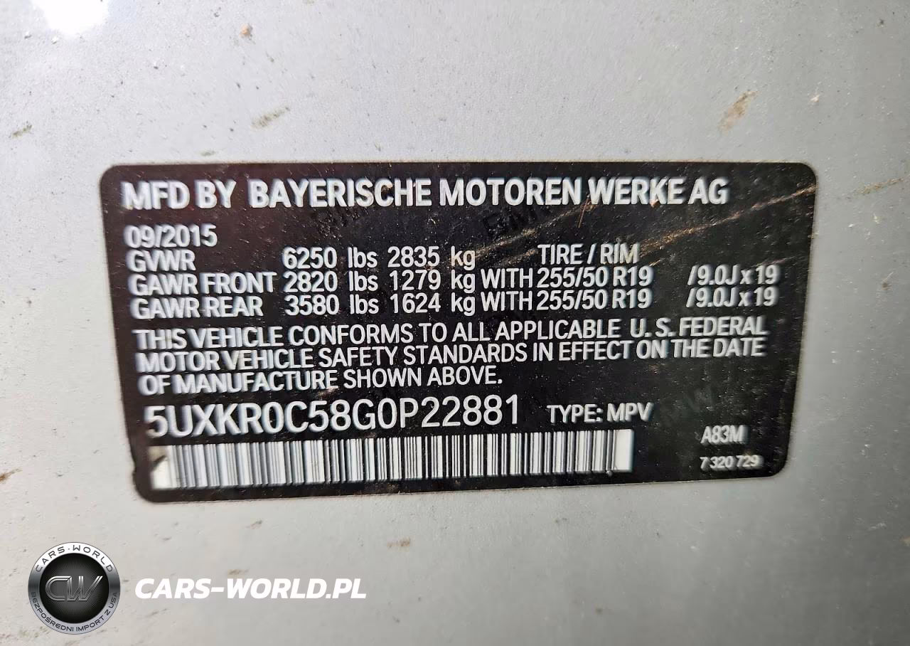 2016 BMW X5 xDrive35I VIN:5UXKR0C58G0P22881 - 13