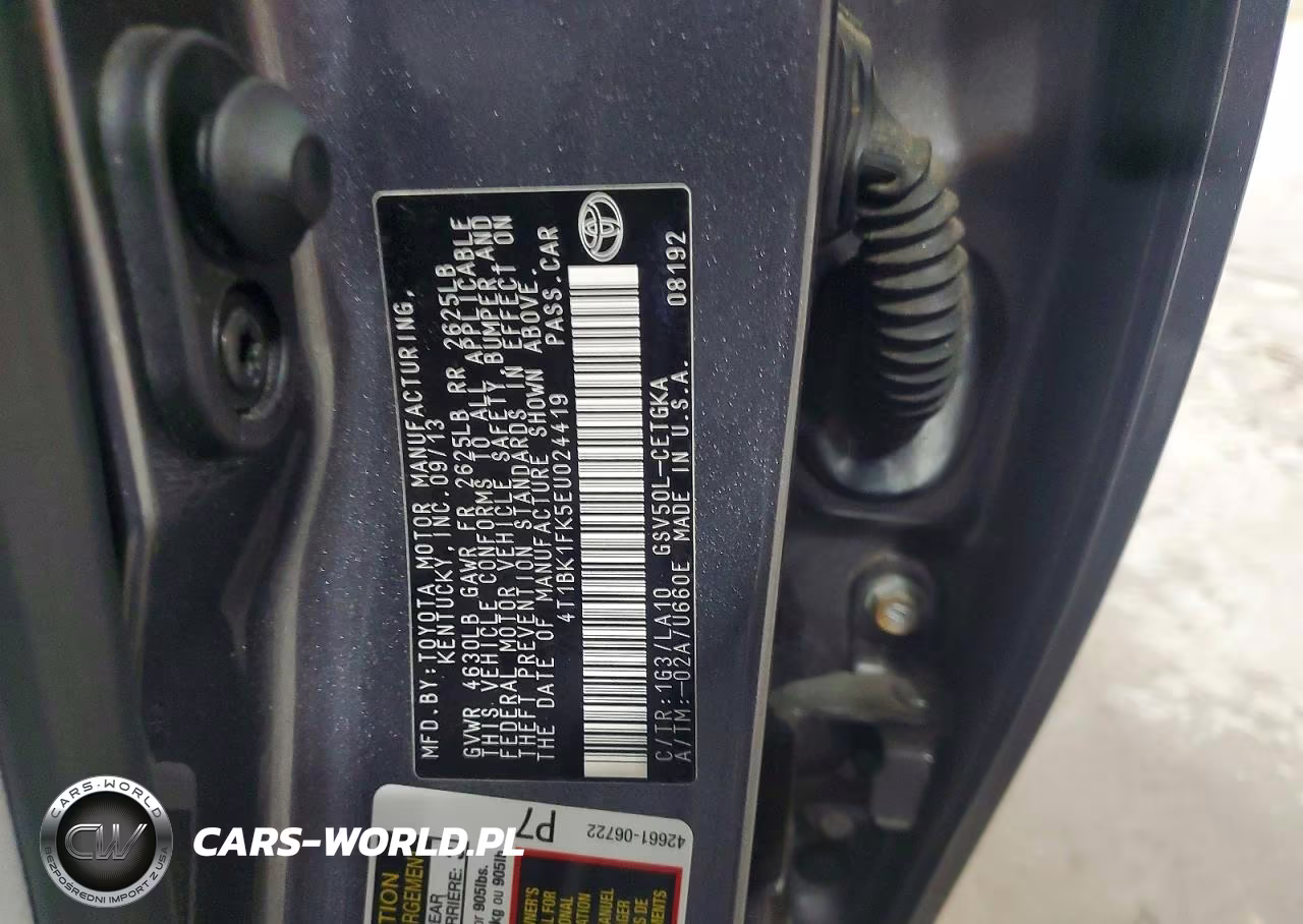 2014 Toyota Camry Xle V6 VIN:4T1BK1FK5EU024419 - 13