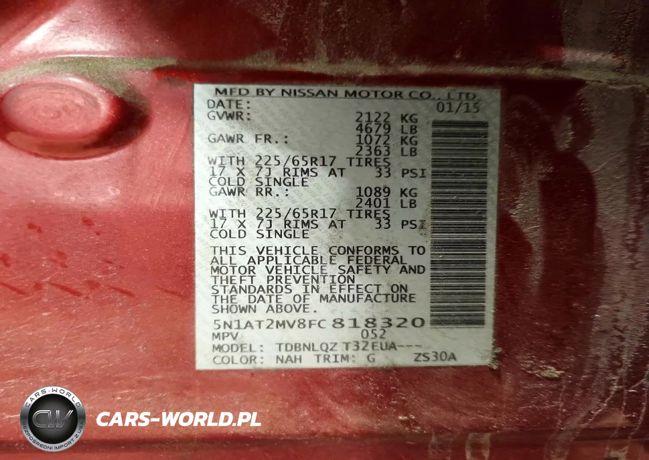 2015 Nissan Rogue Sv VIN:5N1AT2MV8FC818320 - 13