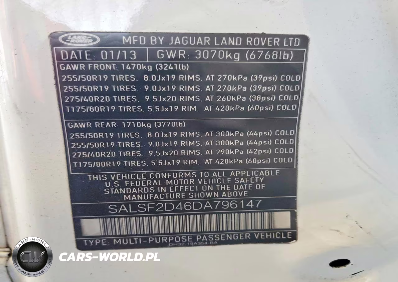 2013 Land Rover Range Rover Sport Hse VIN:SALSF2D46DA796147 - 13