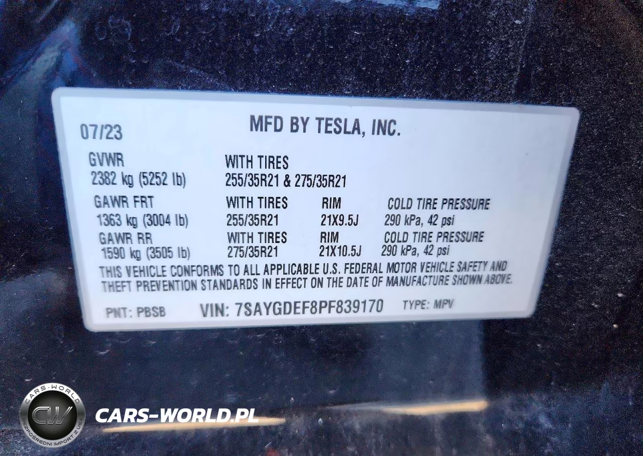 2023 Tesla Model Y VIN:7SAYGDEF8PF839170 - 12
