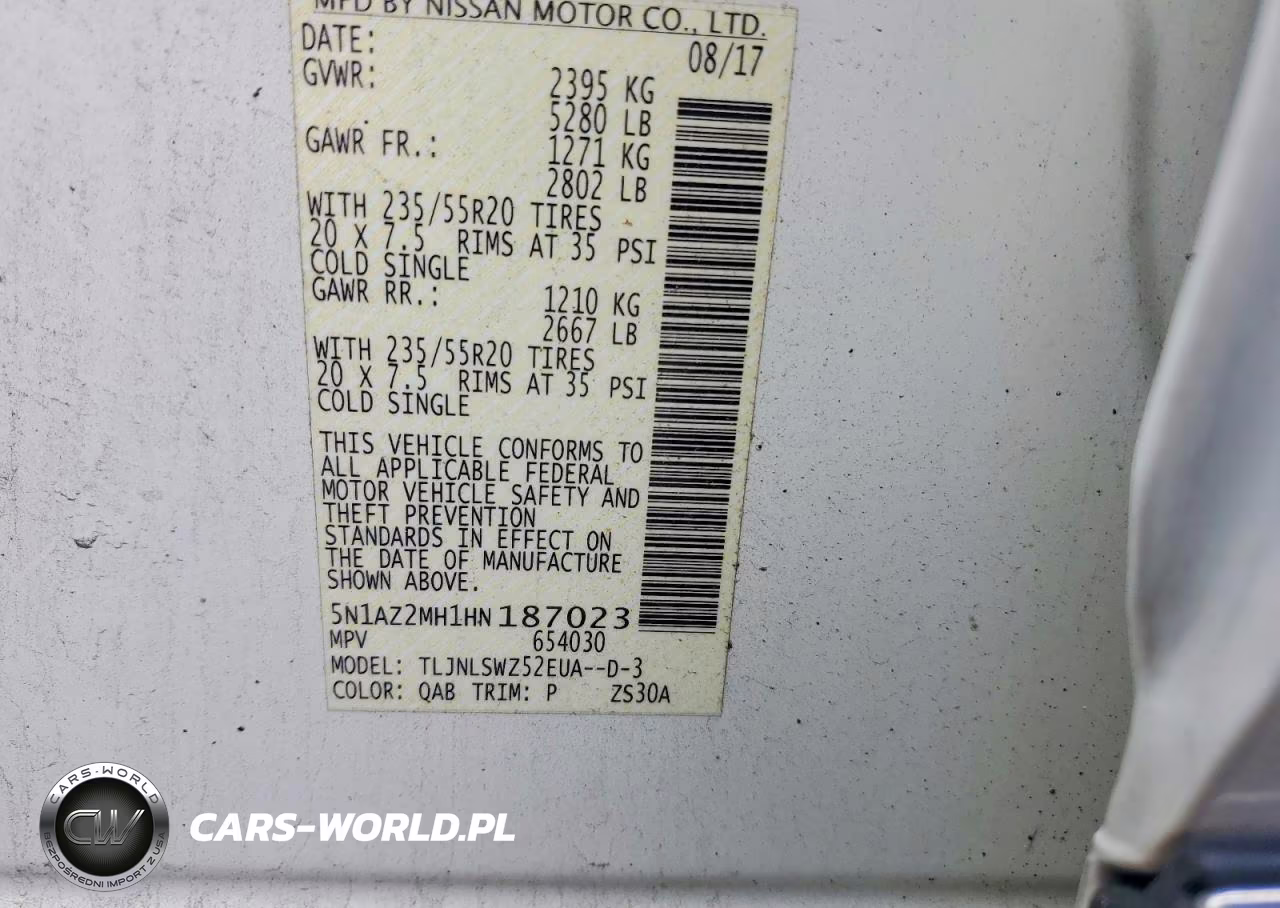 2017 Nissan Murano Platinum VIN:5N1AZ2MH1HN187023 - 13