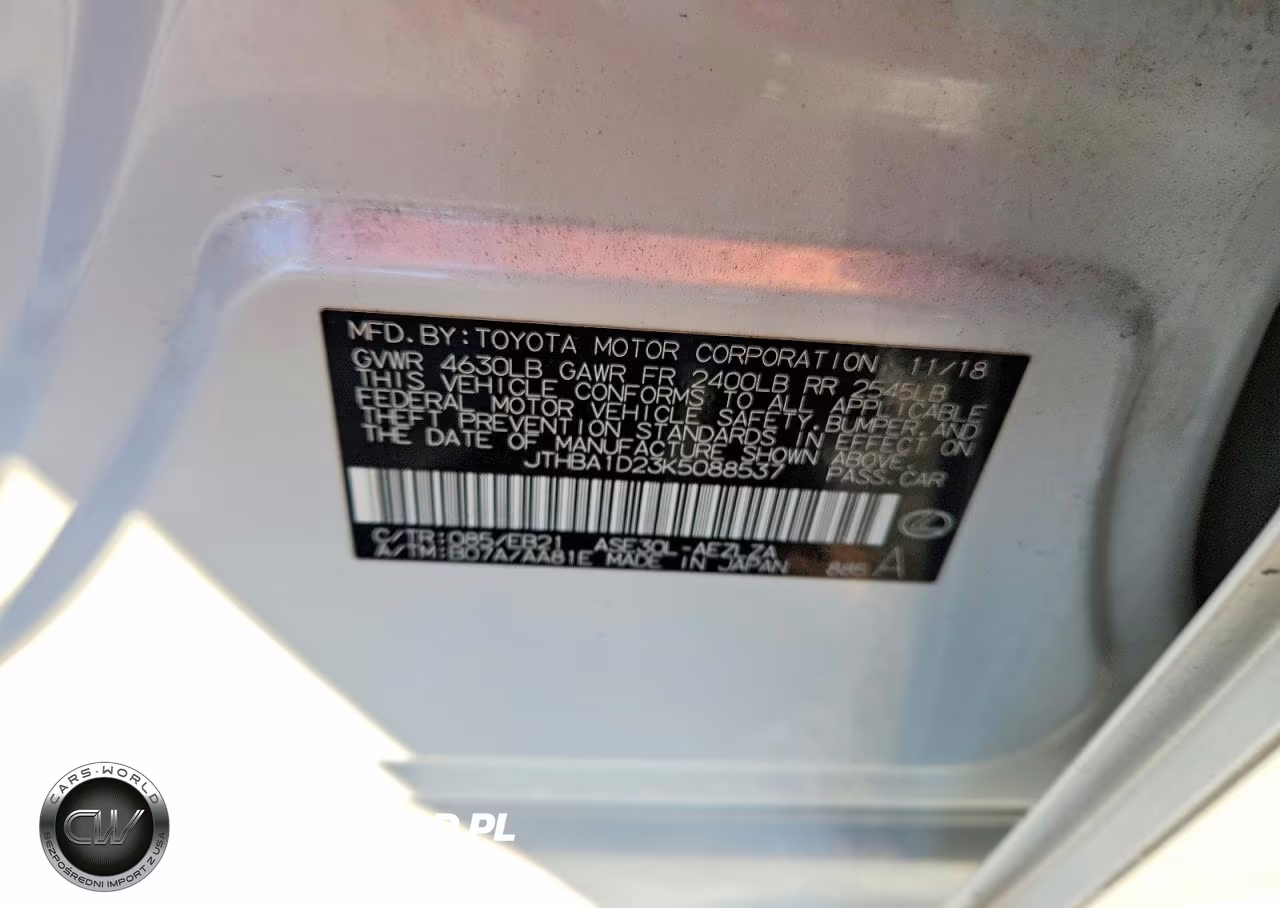 2019 Lexus Is 300 VIN:JTHBA1D23K5088537 - 13