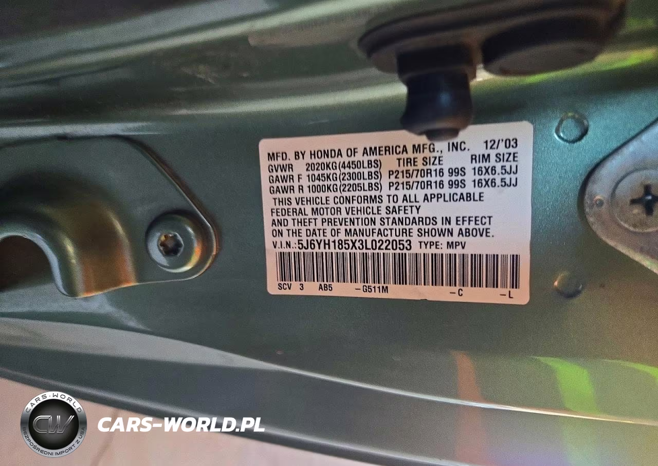 2003 Honda Element Ex VIN:5J6YH185X3L022053 - 13