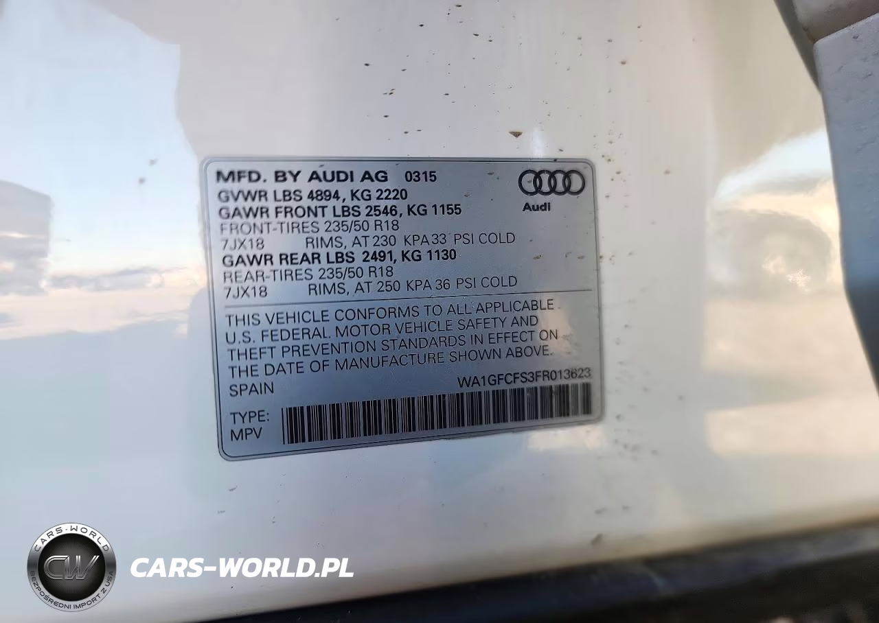 2015 Audi Q3 Prestige VIN:WA1GFCFS3FR013623 - 12