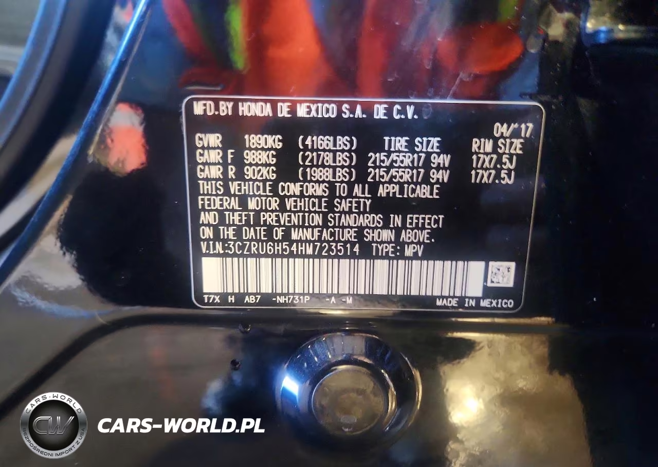 2017 Honda Hr-V Ex VIN:3CZRU6H54HM723514 - 13