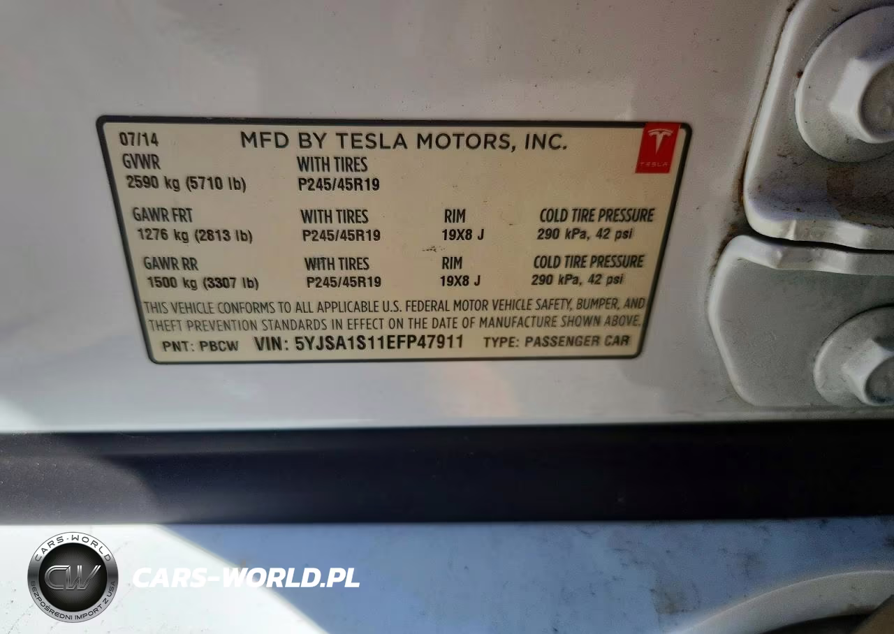 2014 Tesla Model S VIN:5YJSA1S11EFP47911 - 12