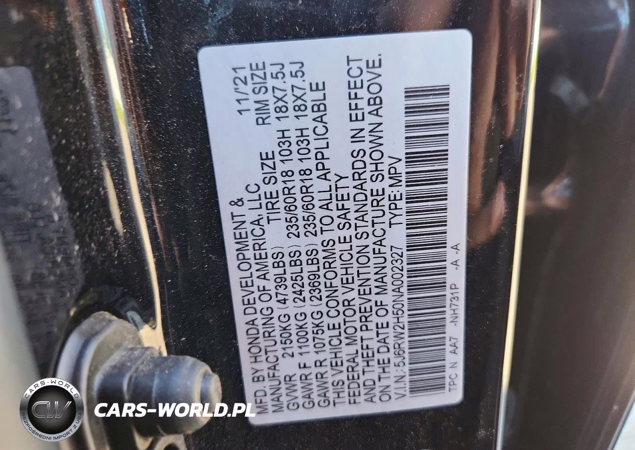 2022 Honda Cr-V Ex VIN:5J6RW2H50NA002327 - 13