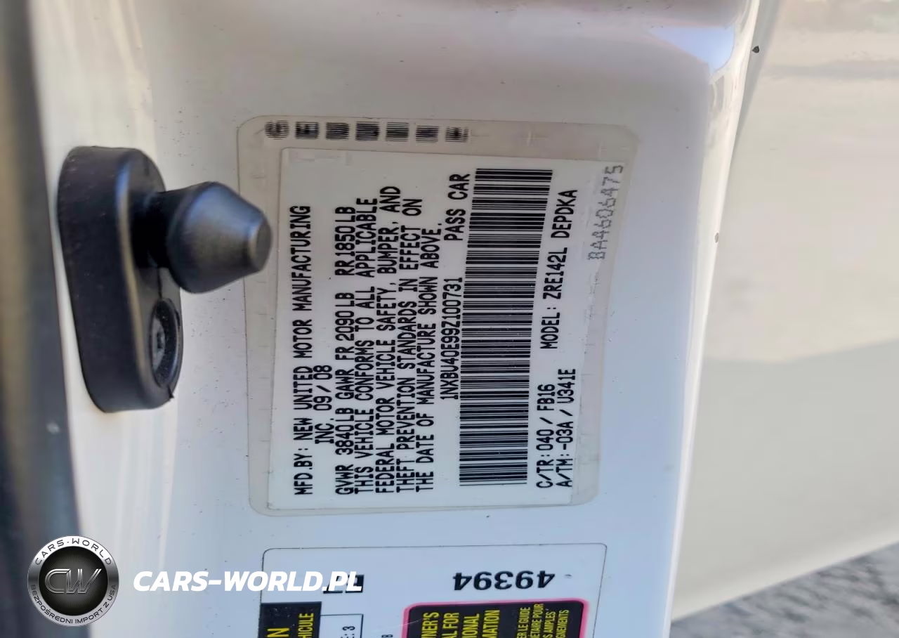 2009 Toyota Corolla Base VIN:1NXBU40E99Z100731 - 12