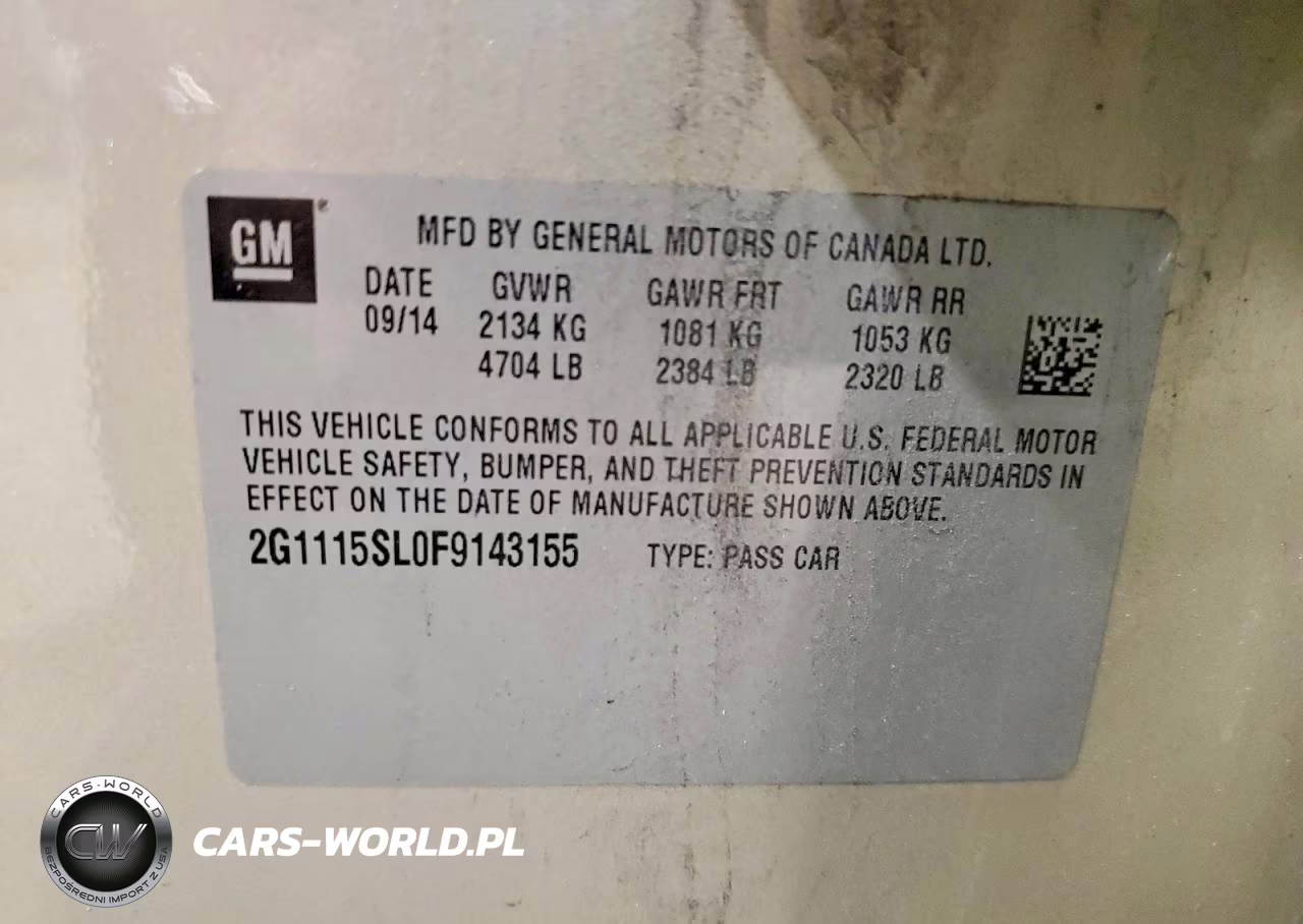 2015 Chevrolet Impala Lt VIN:2G1115SL0F9143155 - 13
