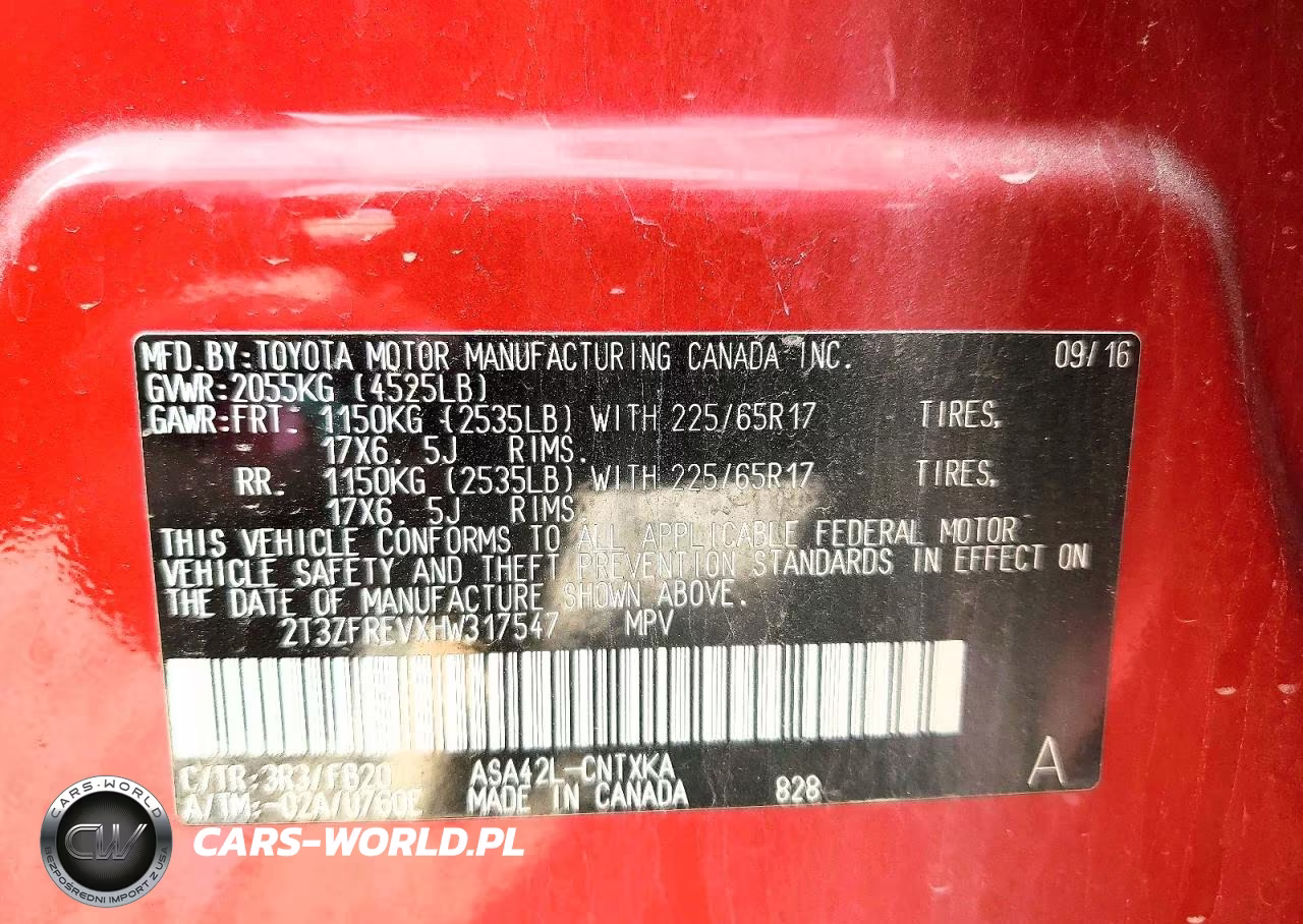 2017 Toyota Rav4 Le VIN:2T3ZFREVXHW317547 - 12