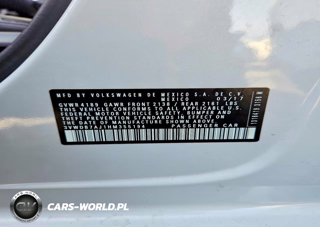 2017 Volkswagen Jetta Se VIN:3VWDB7AJ1HM355194 - 13