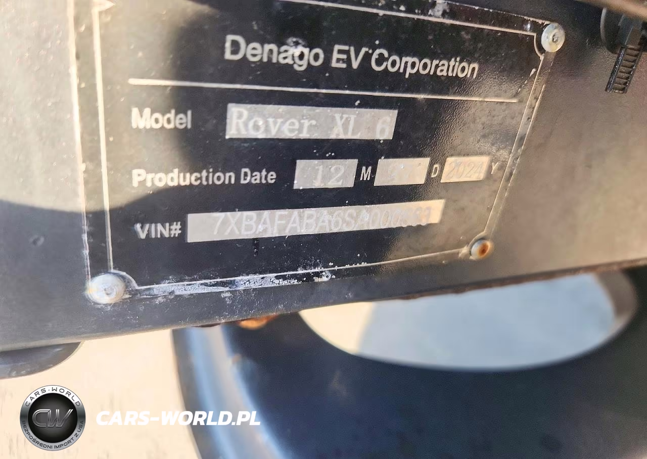 2025 Denago Rover Xl Golf Cart VIN:7XBAFABA6SA000663 - 10