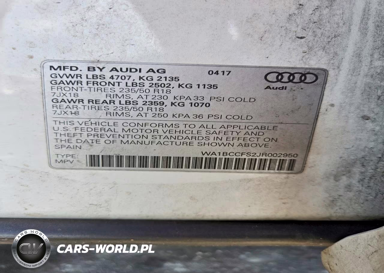 2018 Audi Q3 Premium VIN:WA1BCCFS2JR002950 - 13