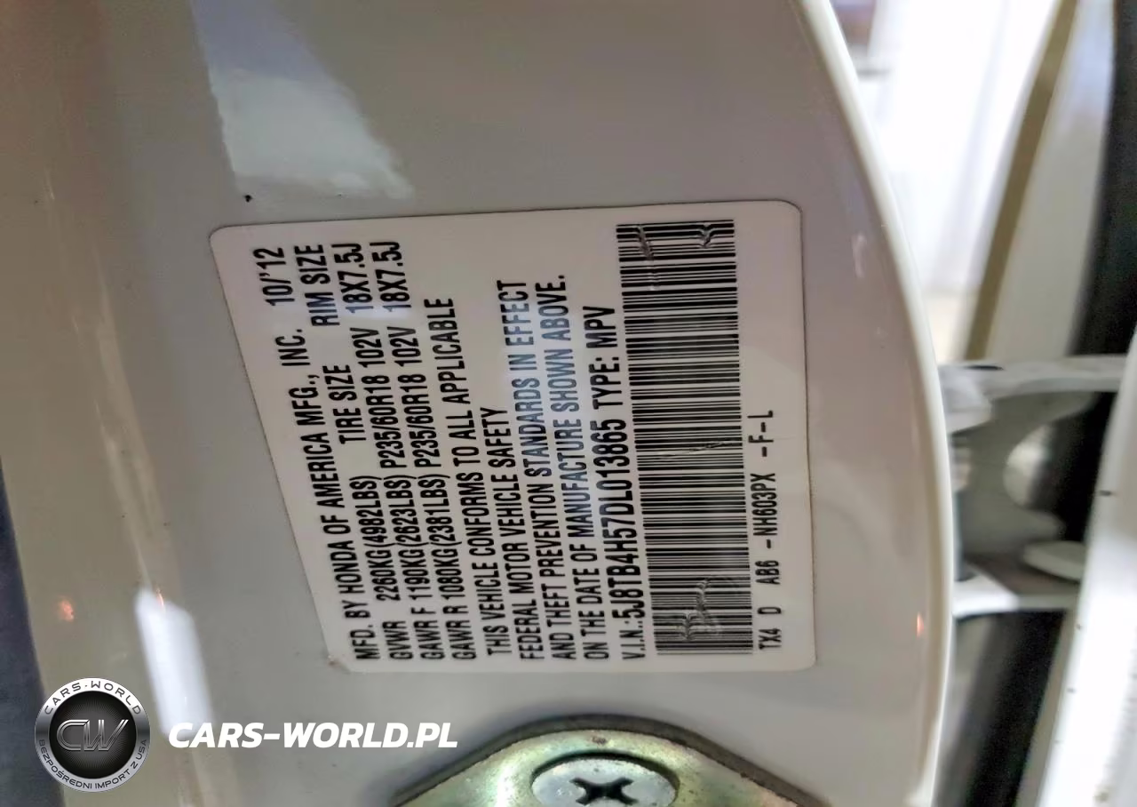 2013 Acura Rdx Technology VIN:5J8TB4H57DL013865 - 13