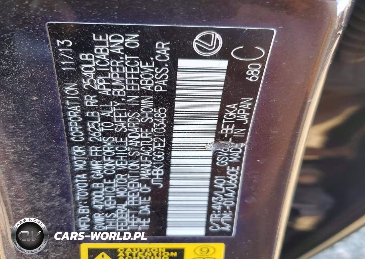 2014 Lexus Es 350 VIN:JTHBK1GG7E2103485 - 13