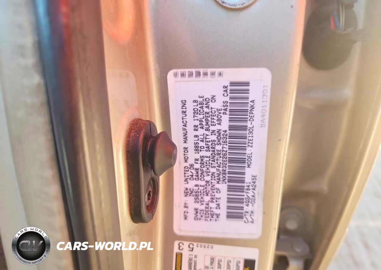 2006 Toyota Corolla Le VIN:1NXBR32E26Z716324 - 12