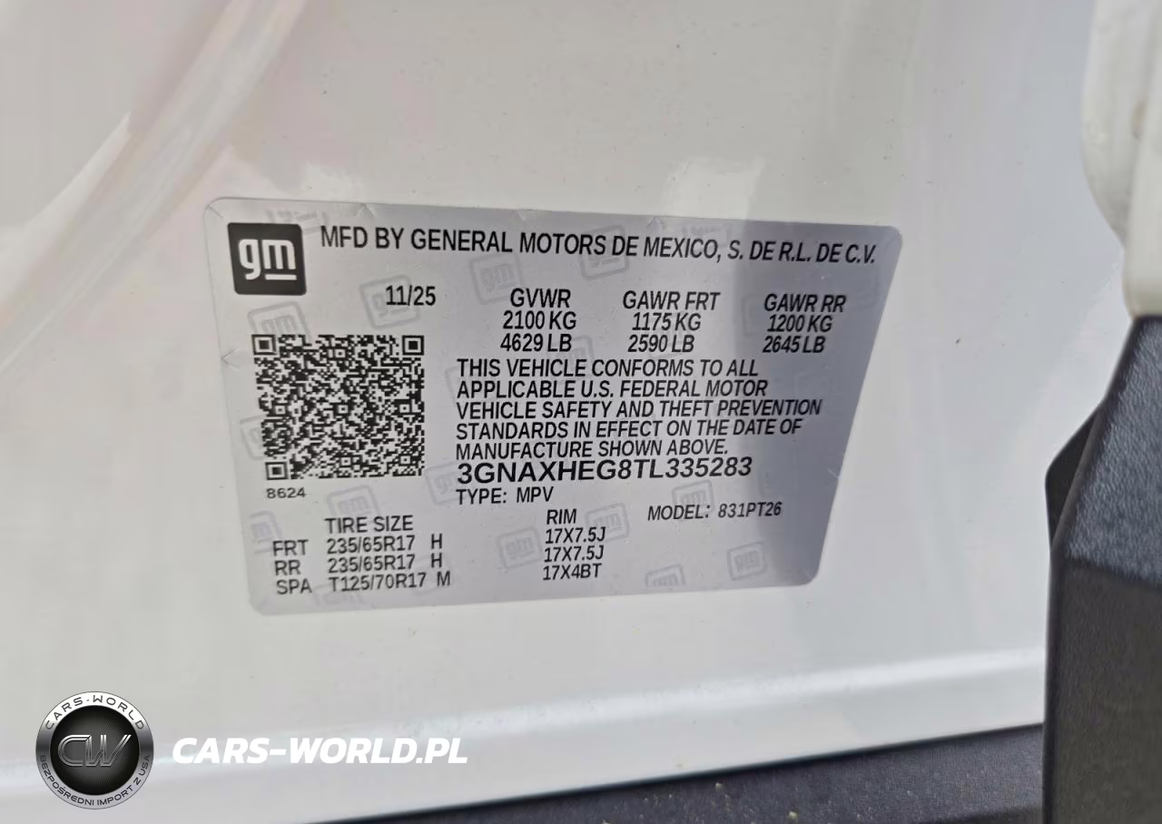 2026 Chevrolet Equinox VIN:3GNAXHEG8TL335283 - 13