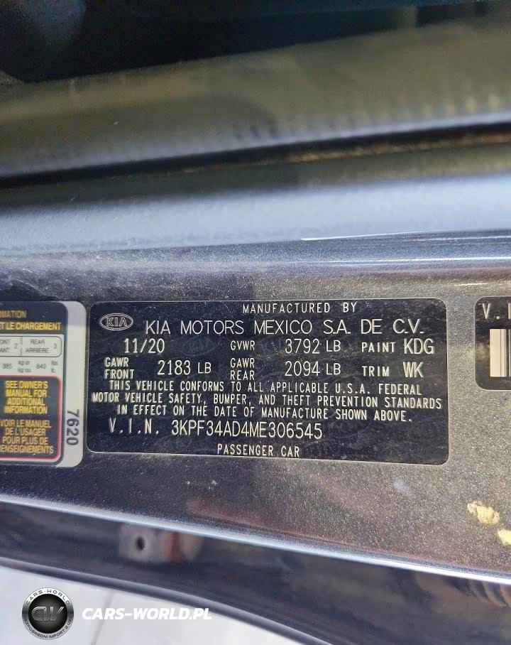 2021 Kia Forte Gt Line VIN:3KPF34AD4ME306545 - 12