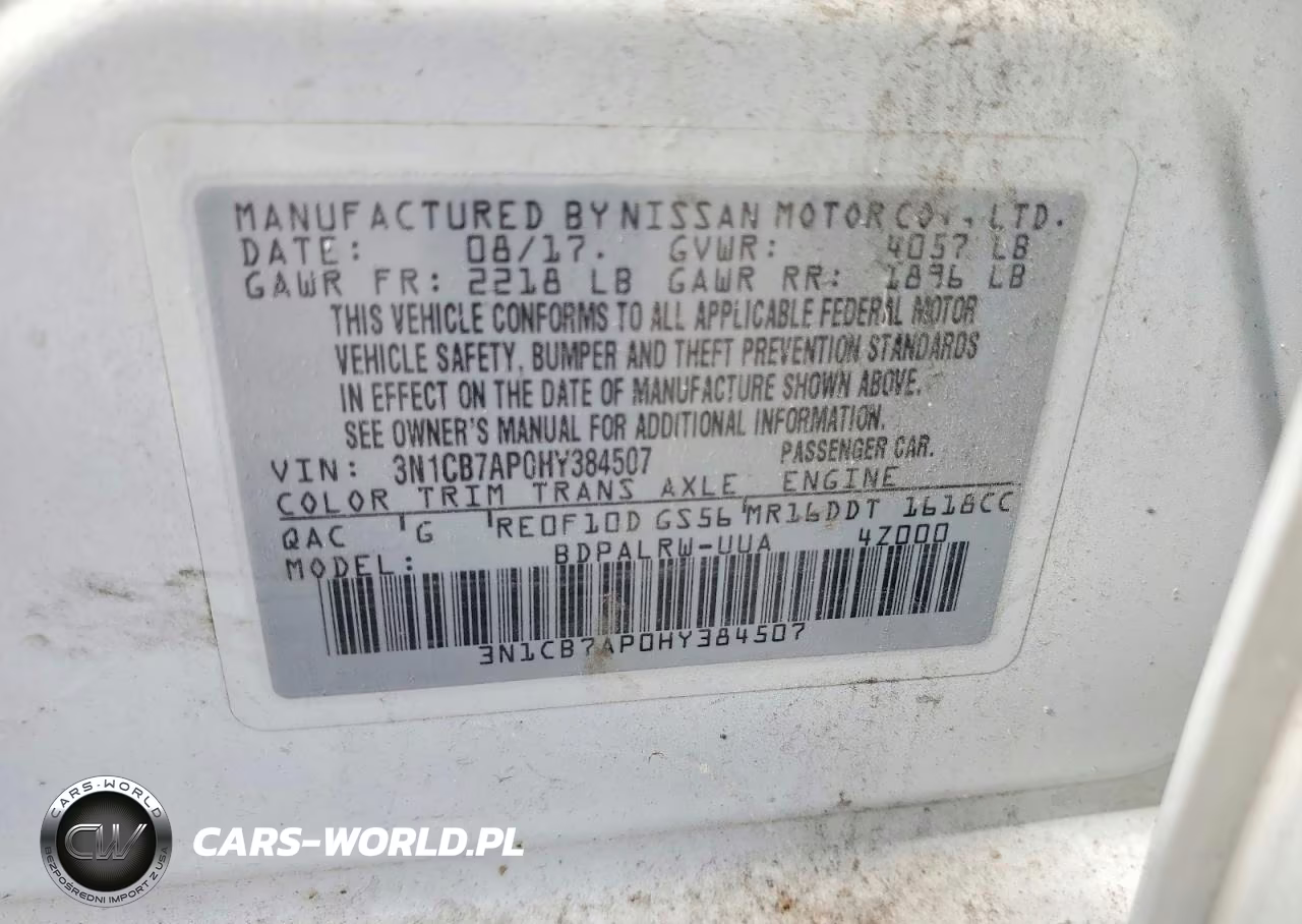 2017 Nissan Sentra Sr Turbo VIN:3N1CB7AP0HY384507 - 12