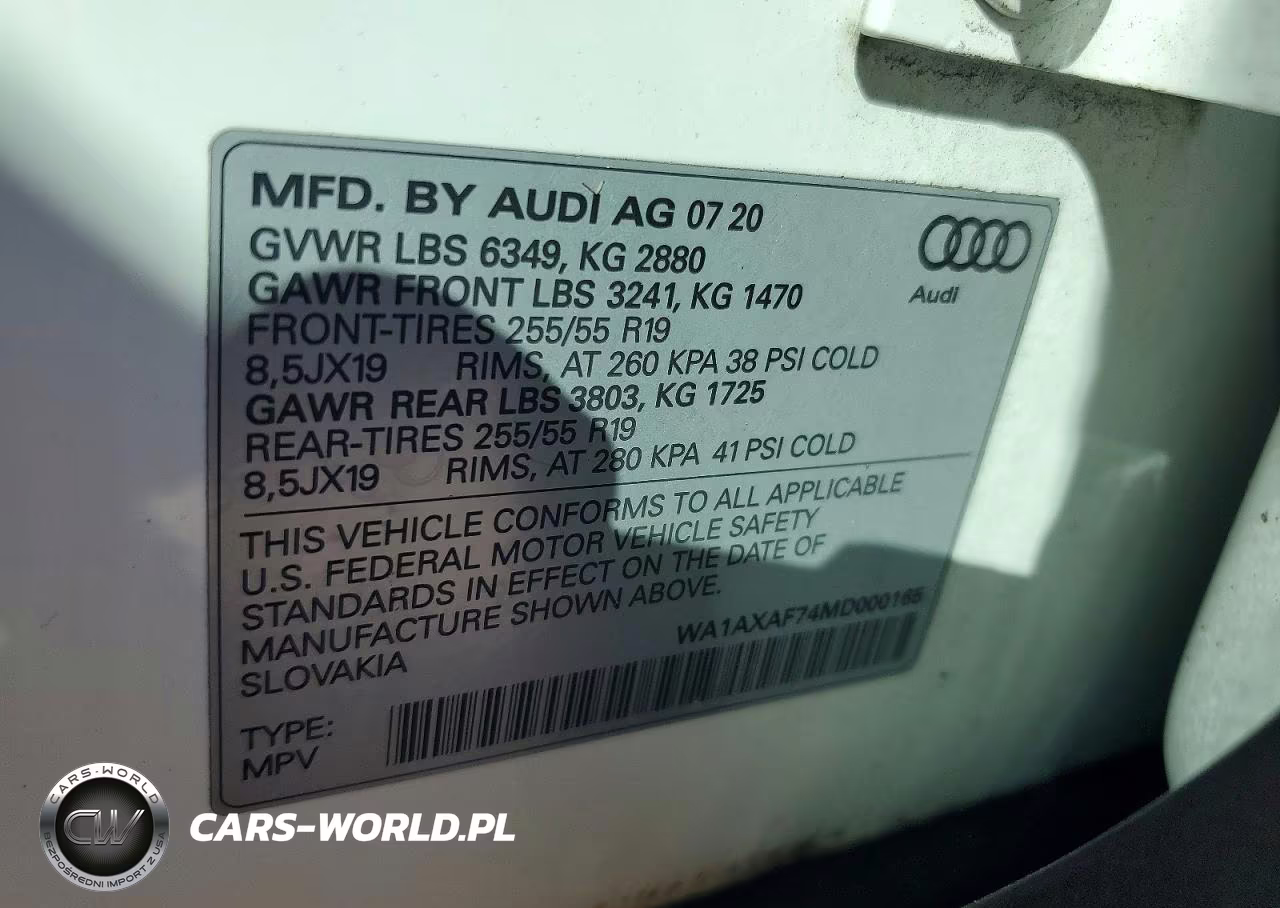2021 Audi Q7 Premium VIN:WA1AXAF74MD000165 - 13