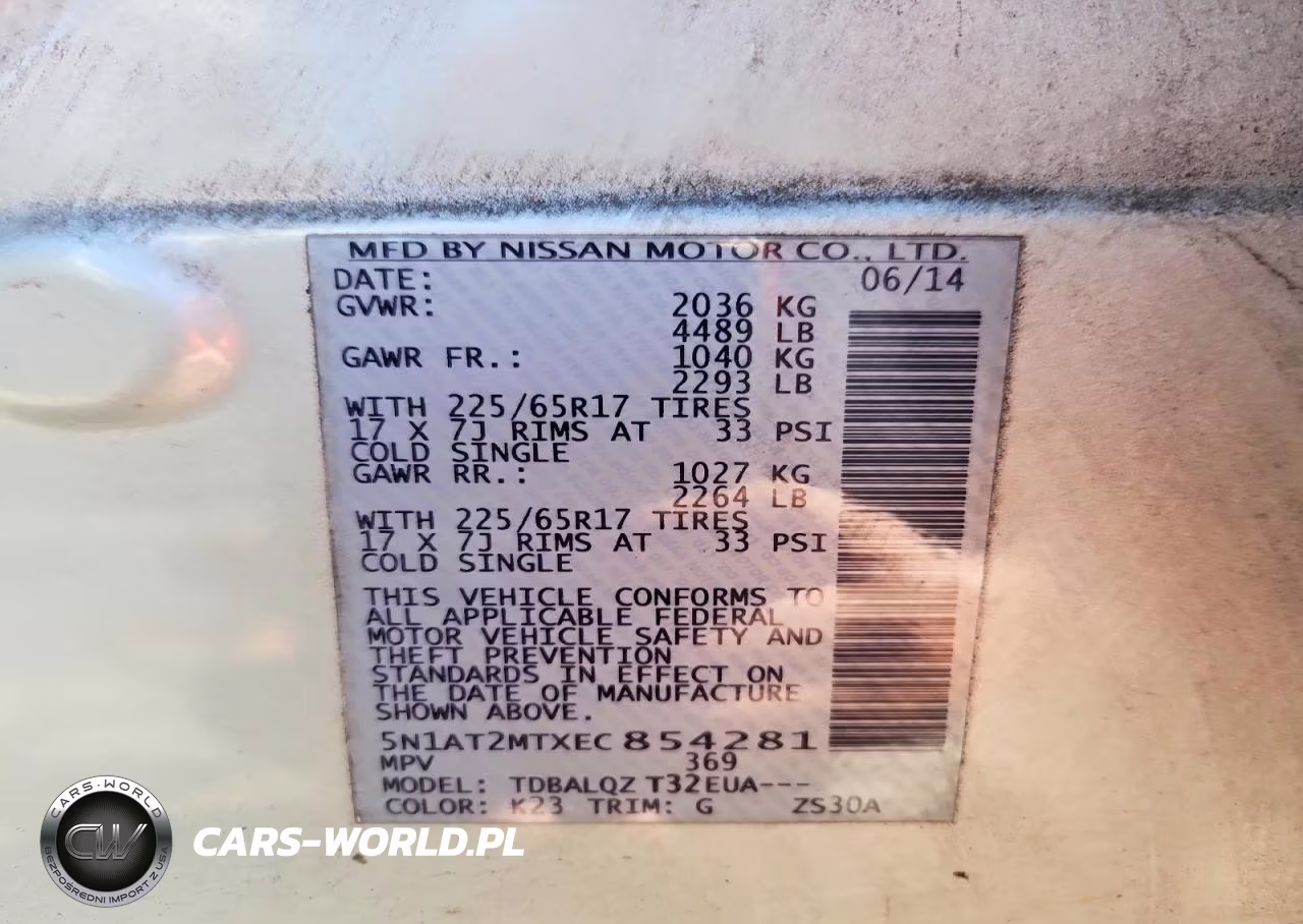 2014 Nissan Rogue Sv VIN:5N1AT2MTXEC854281 - 12
