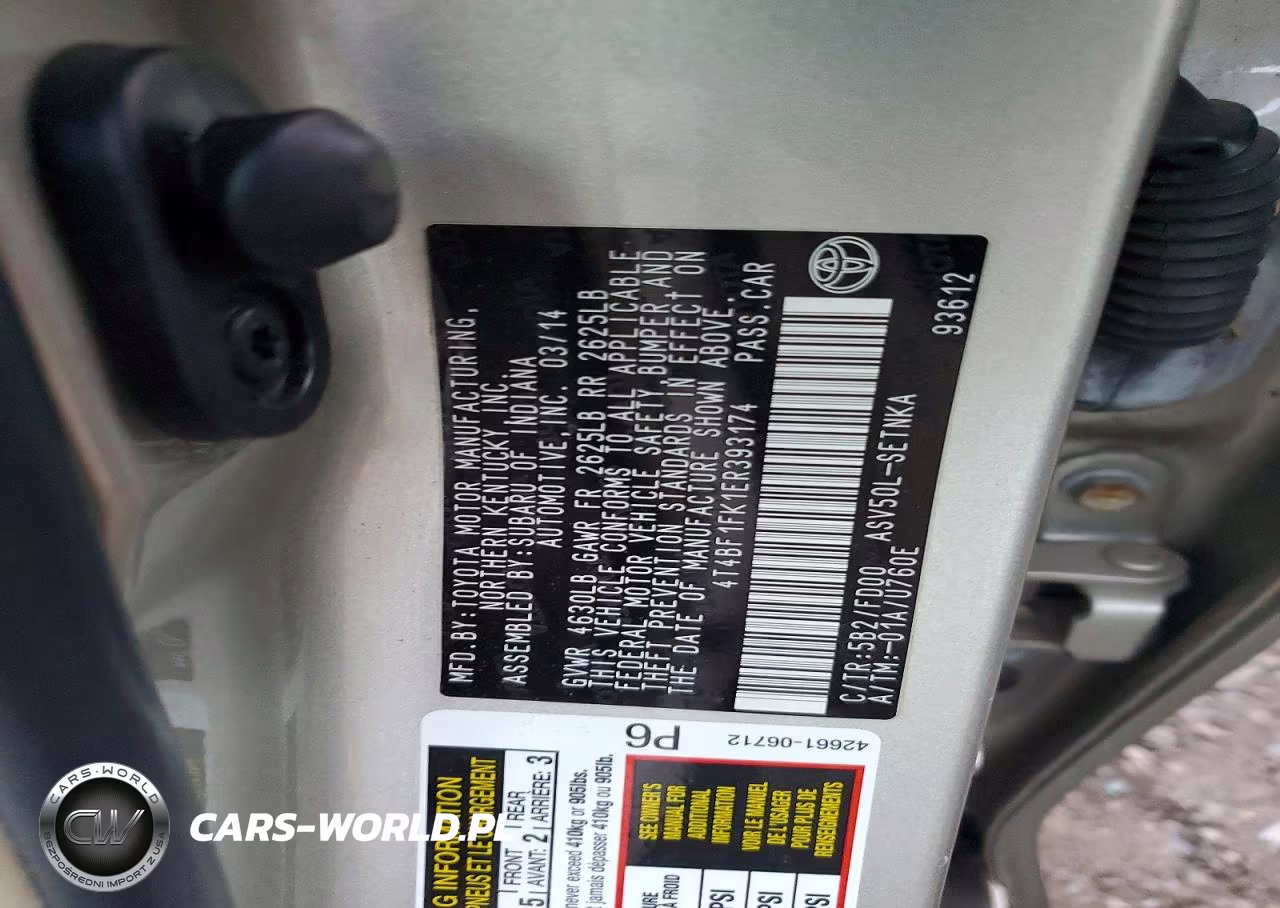 2014 Toyota Camry Le VIN:4T4BF1FK1ER393174 - 12