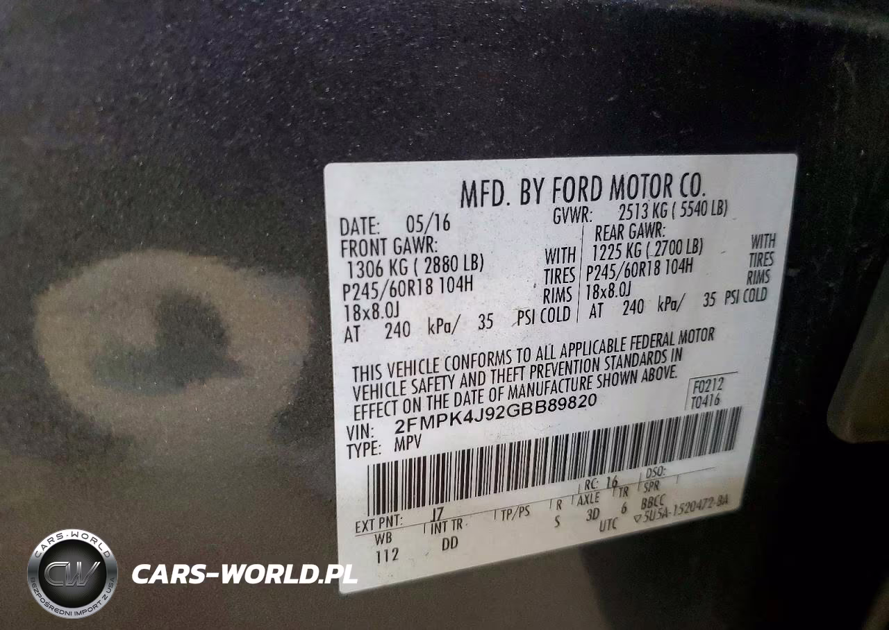 2016 Ford Edge Sel VIN:2FMPK4J92GBB89820 - 13
